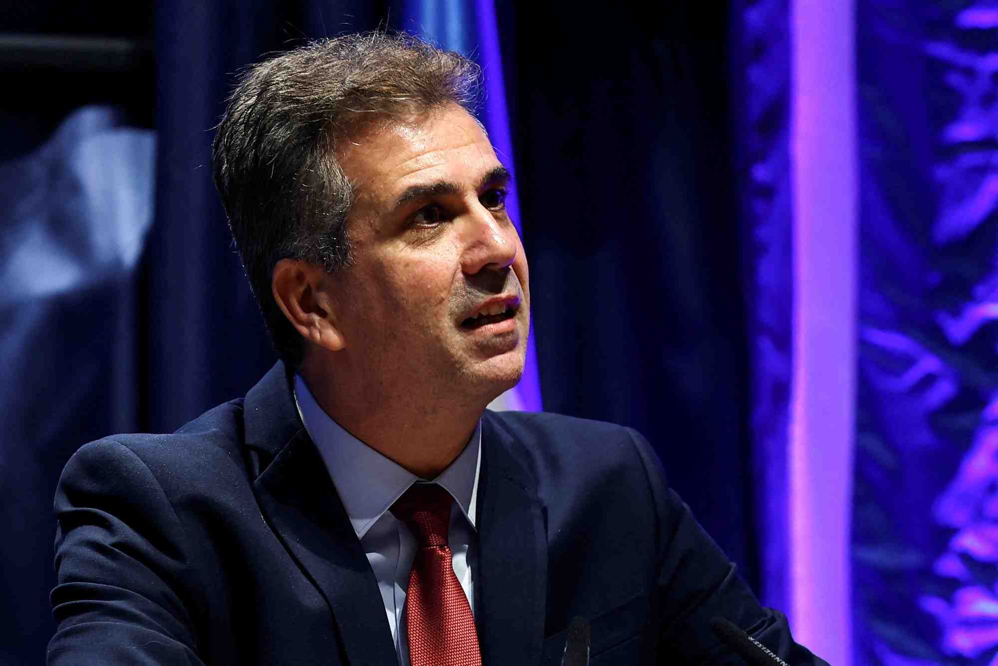 Photo d'archives du ministre israelien des affaires etrangeres, eli cohen