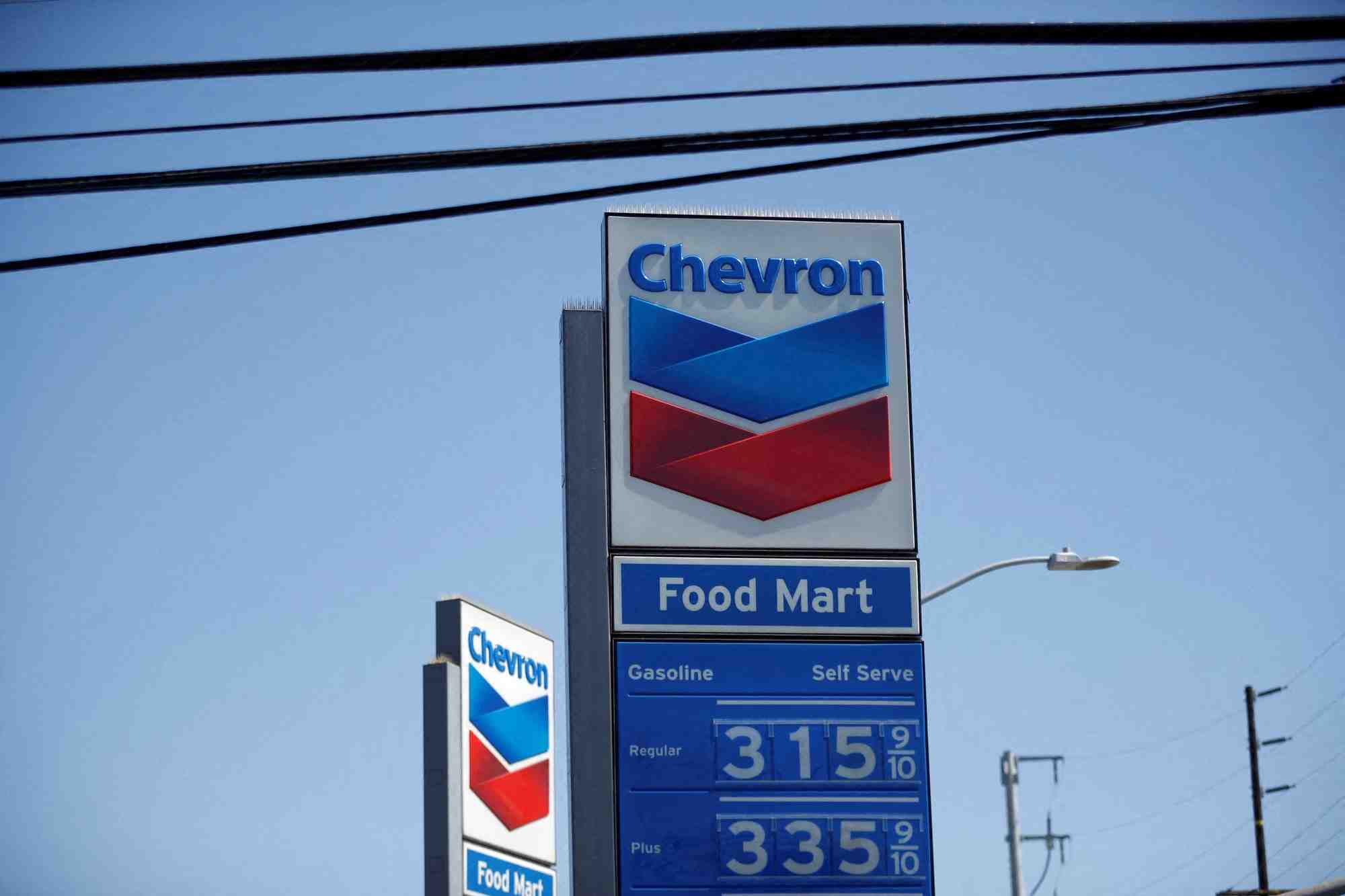 Chevron: le benefice a presque quadruple au t1 avec l'envolee du prix du petrole