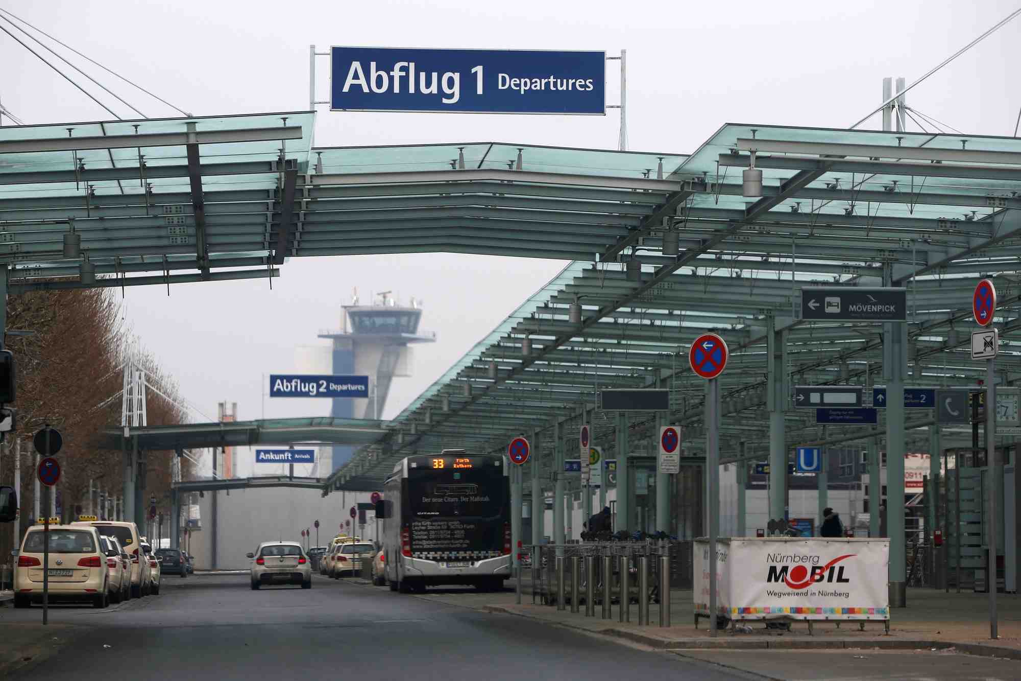 Aeroport albrecht duerer de nuremberg, en allemagne