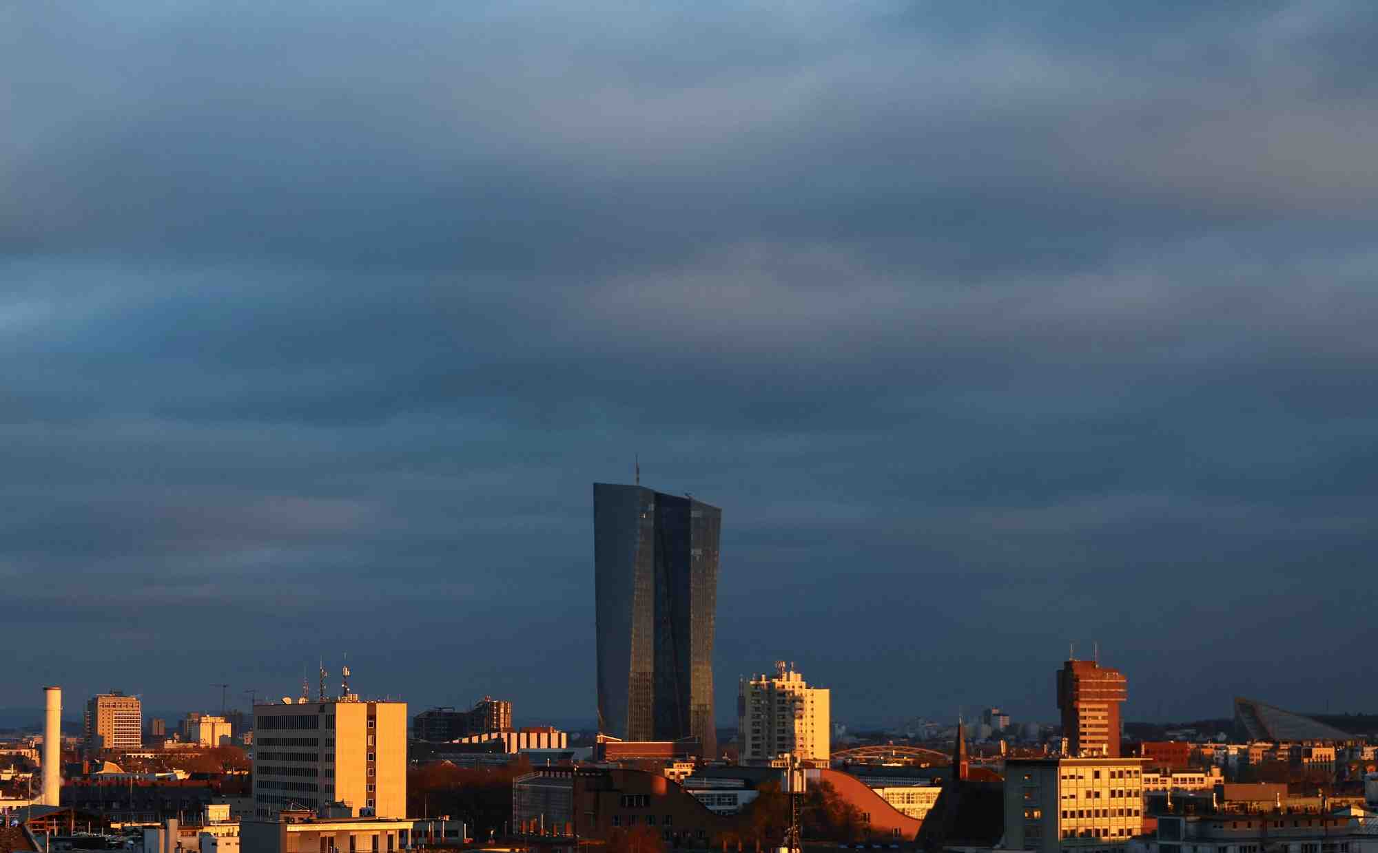 Le siege de la banque centrale europeenne (bce) a francfort