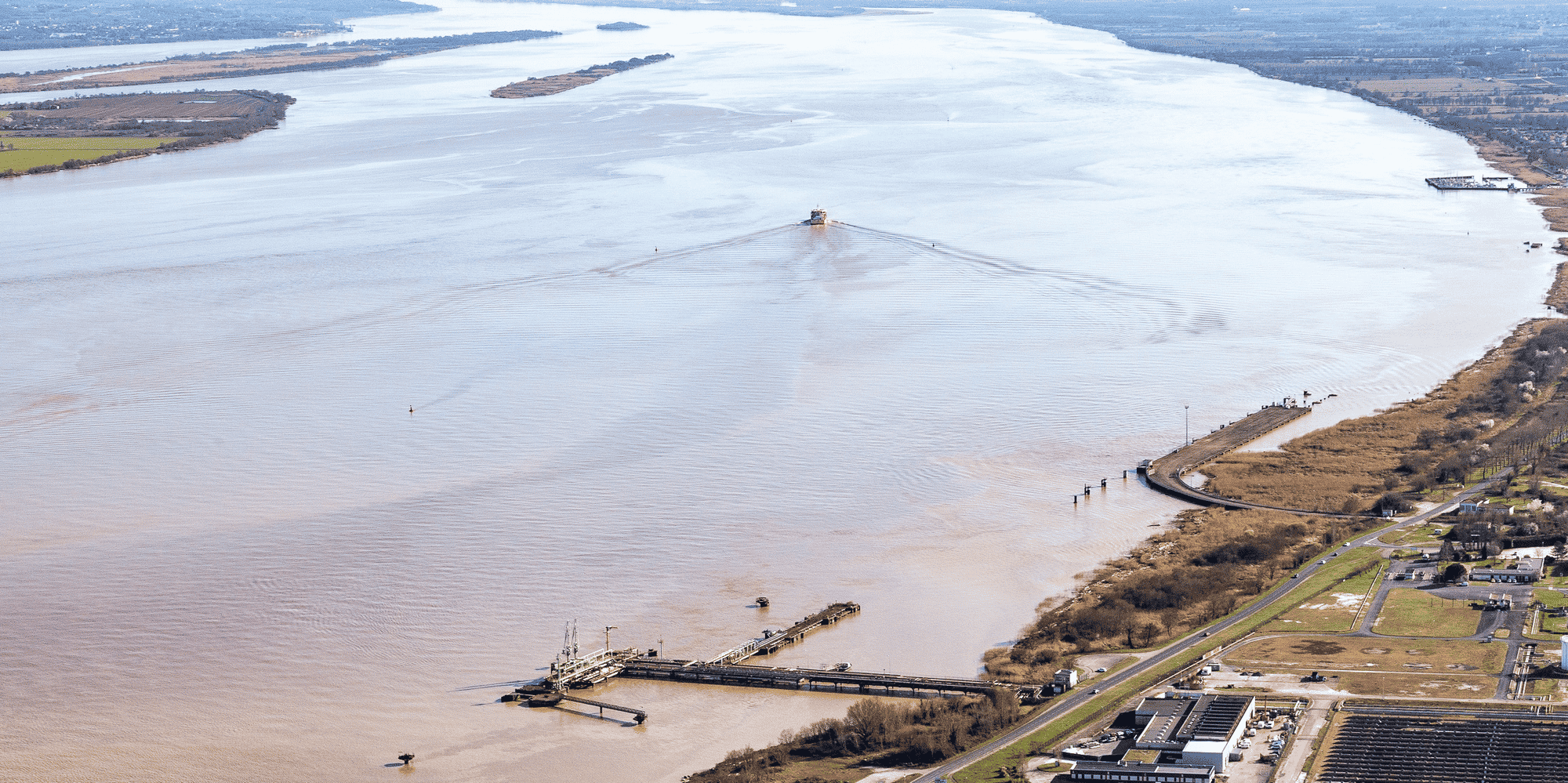 Vue de l'estuaire de la Gironde