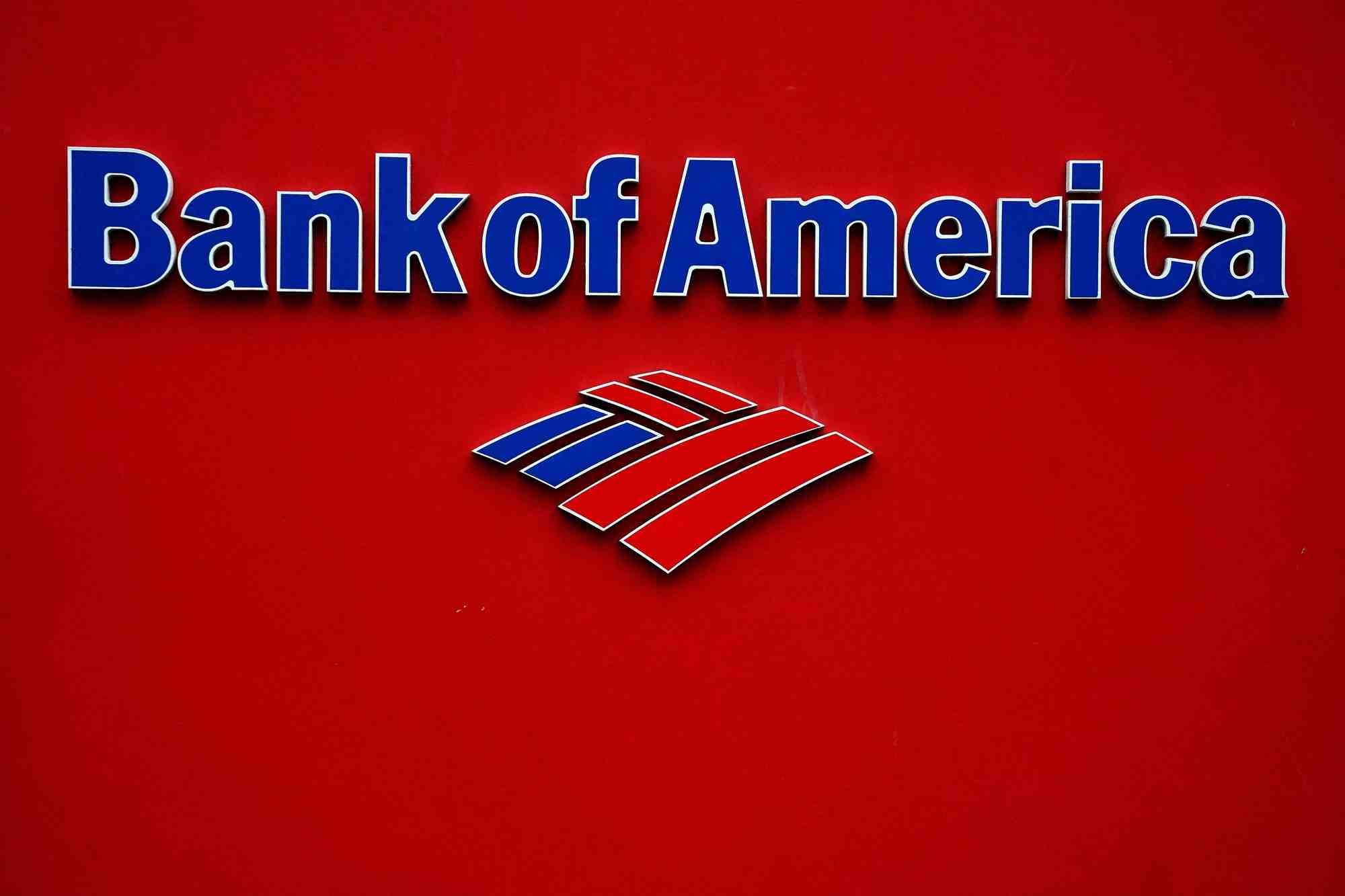 Photo d'archives du logo de bank of america