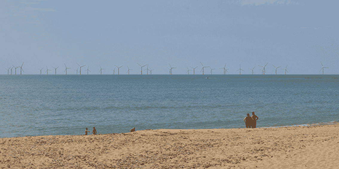 Photomontage du parc éolien offshore au large de l'île d'Oléron