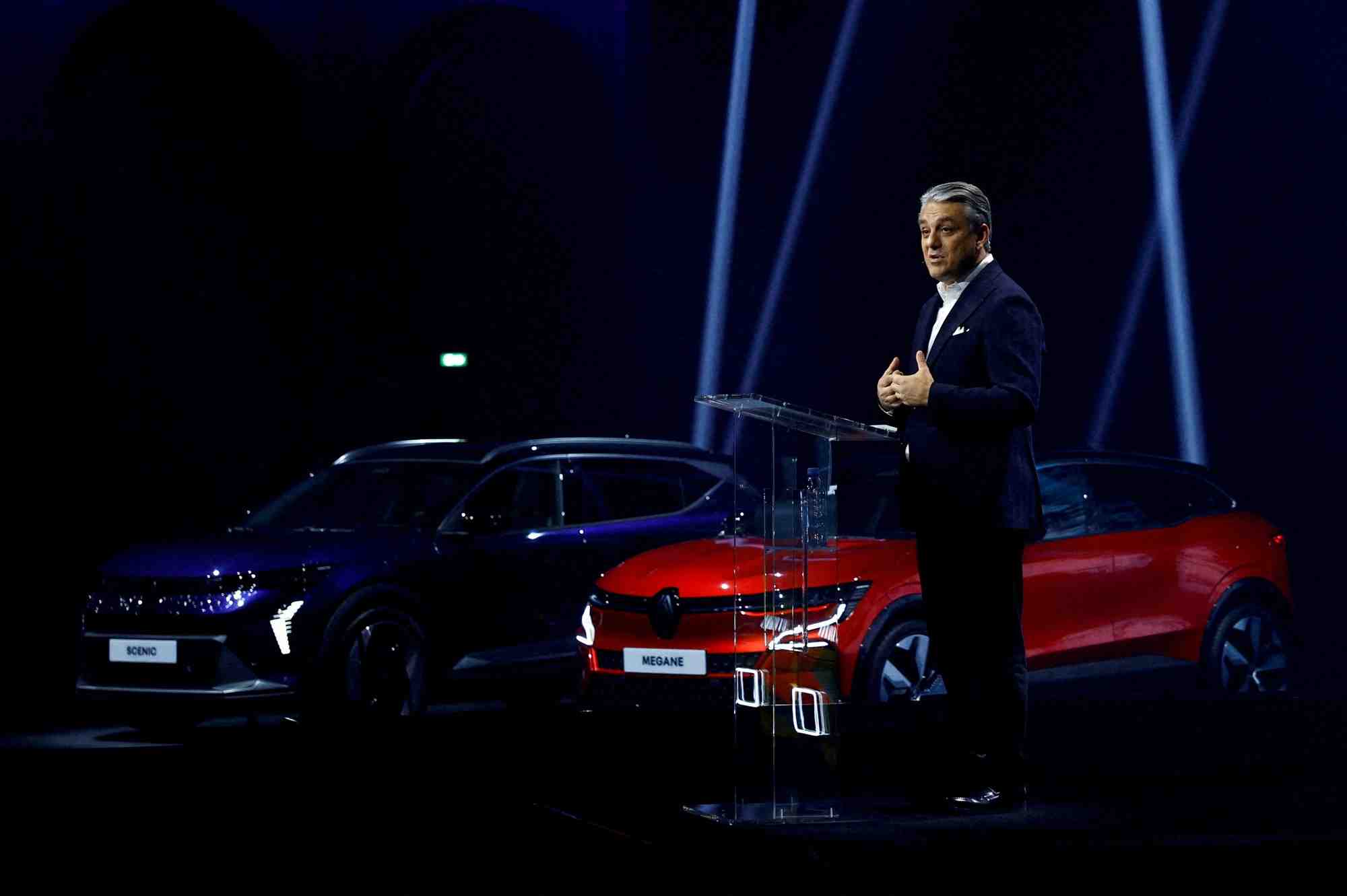 Luca de meo, directeur general de renault group, lors de la journee investisseur d'ampere