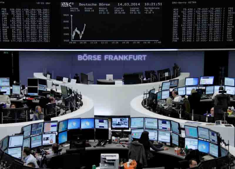 Les Bourses européennes dans le rouge à la mi-séance