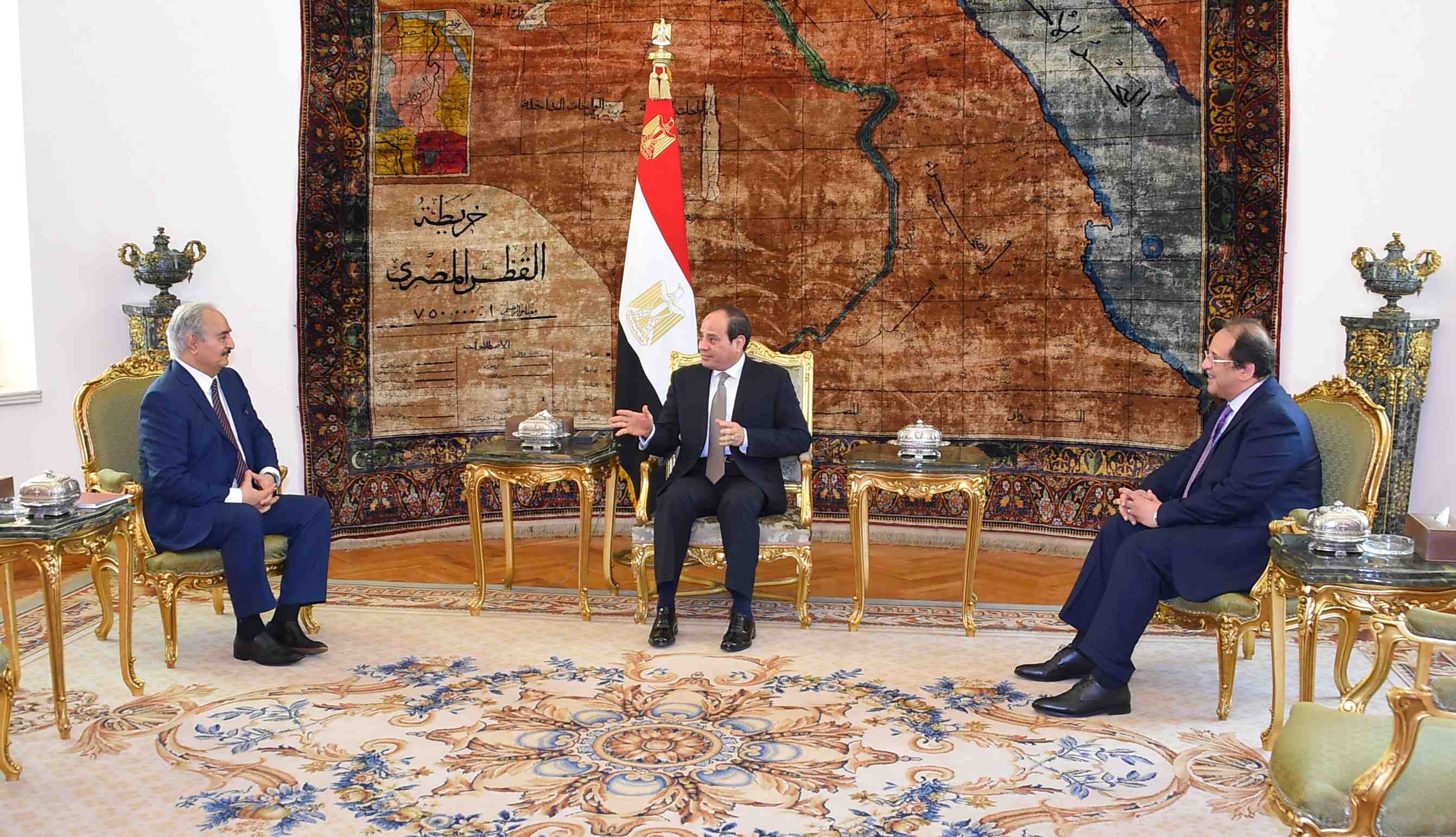 Libye: le president egyptien recoit le marechal haftar