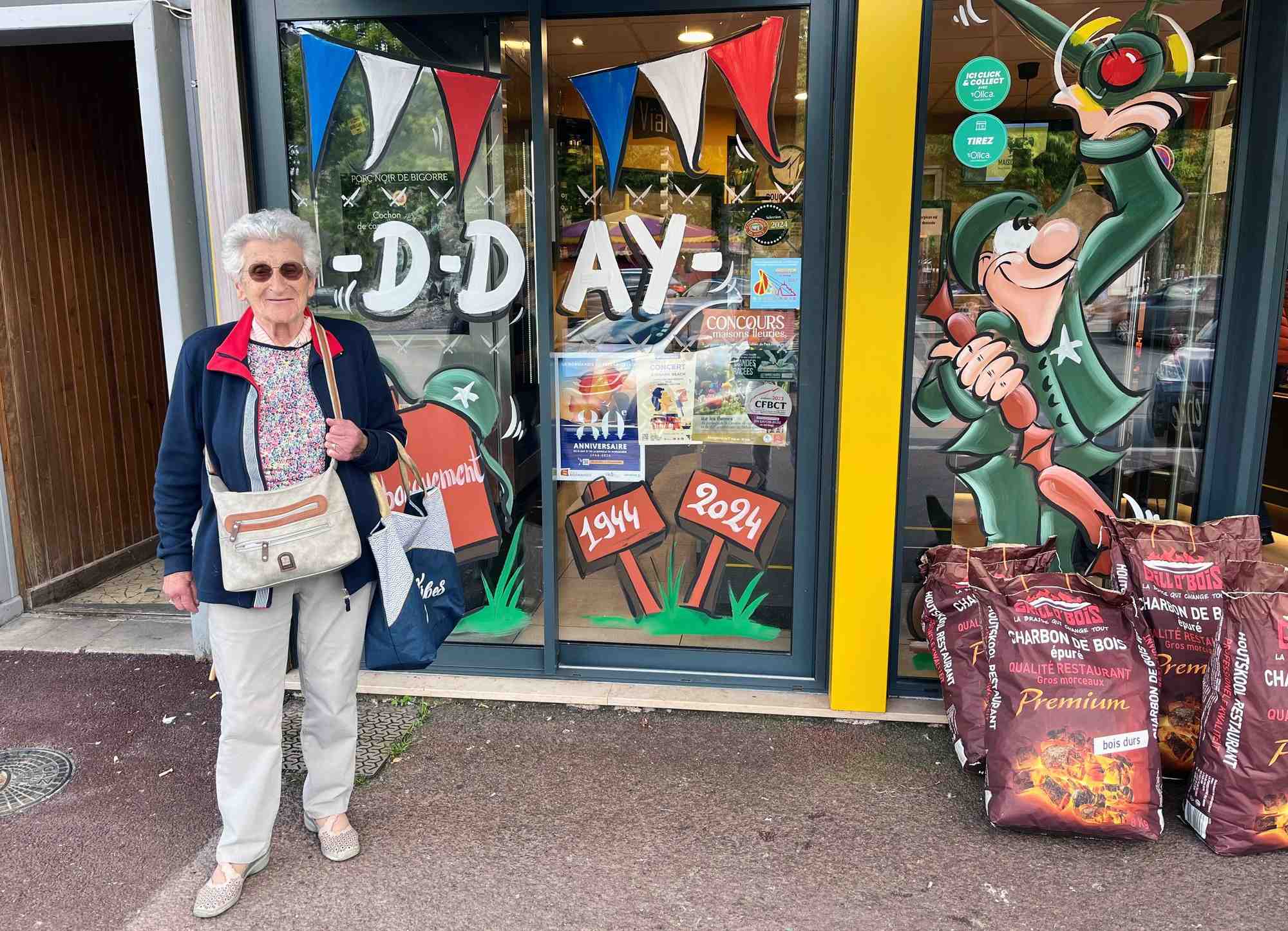 Marie-therese legallois, 87 ans, avant le 80e anniversaire du debarquement de 1944, a saint-lo