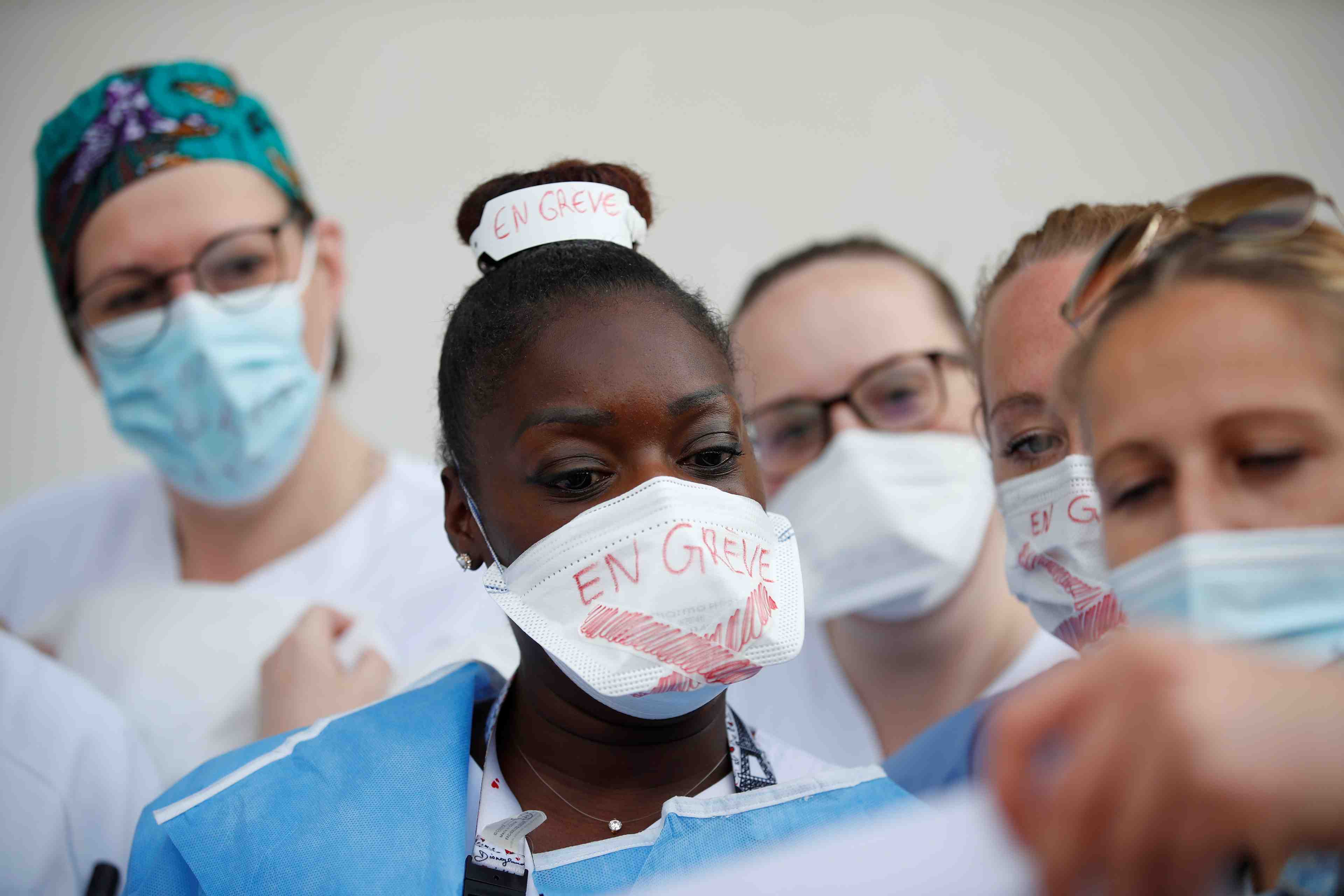 Les personnels des services de reanimation en greve pour un meilleur salaire