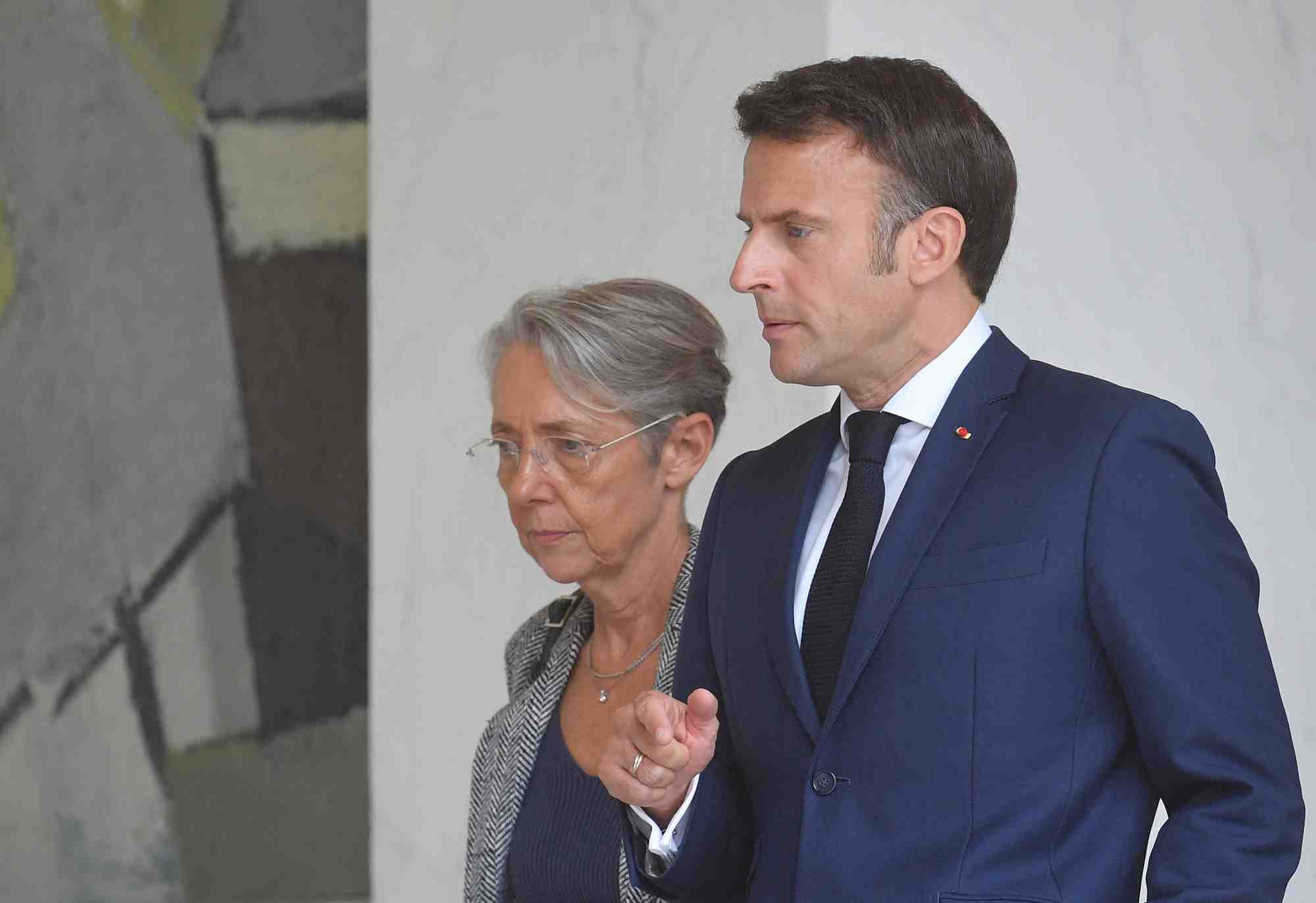 Macron, Borne, premier conseil des ministres, mai 2022.