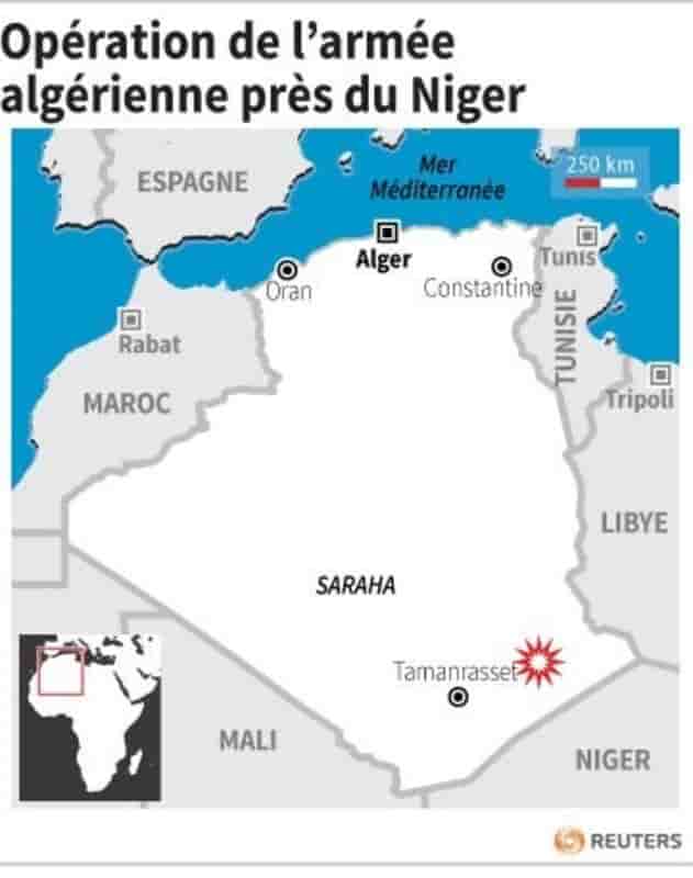 L'armée algérienne arrête 20 "criminels" près du Niger