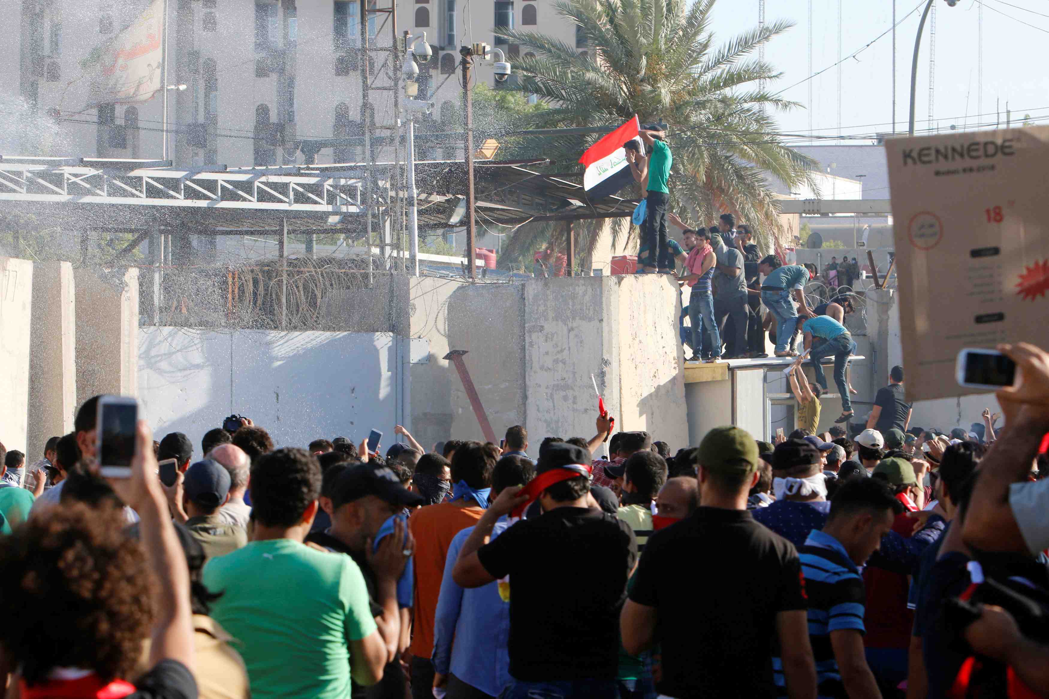Violents incidents dans la zone verte de bagdad