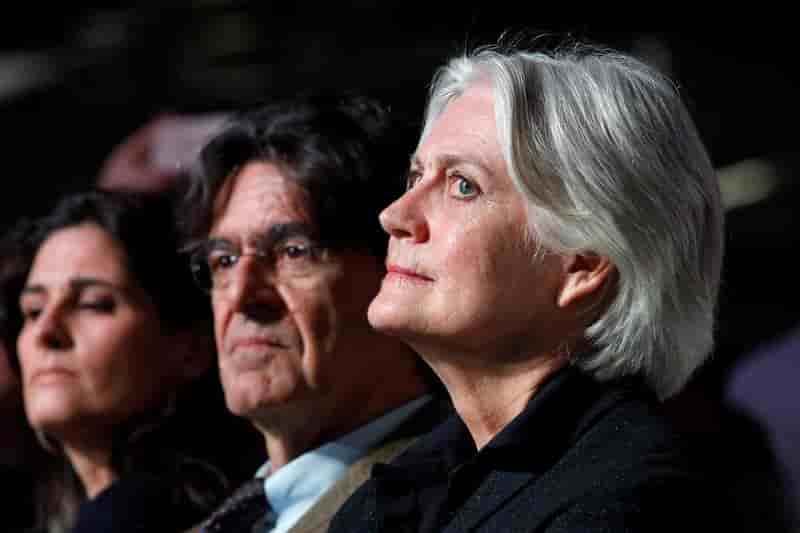 Penelope fillon attends a political rally in paris