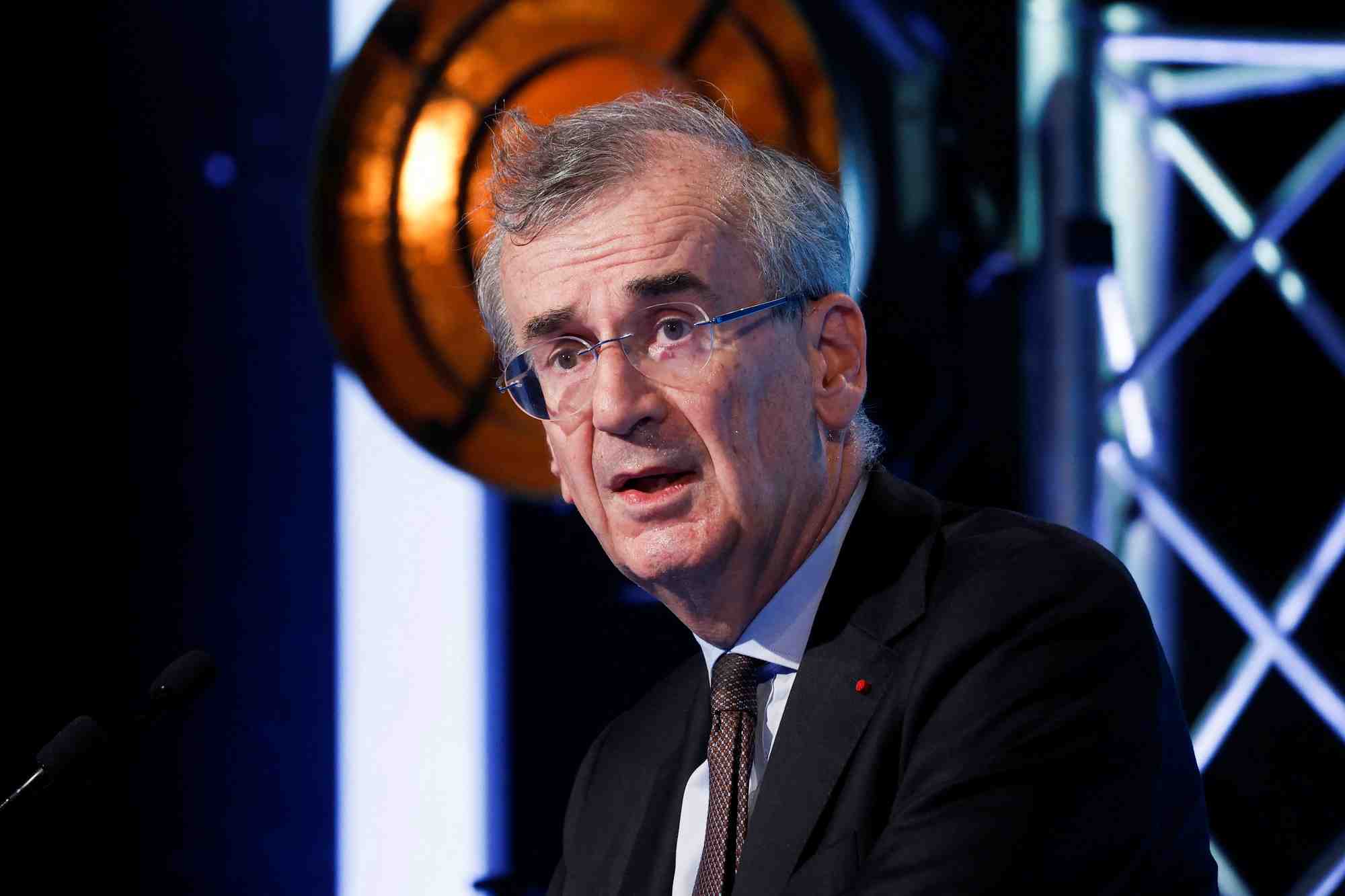 Le gouverneur de la banque de france, francois villeroy de galhau
