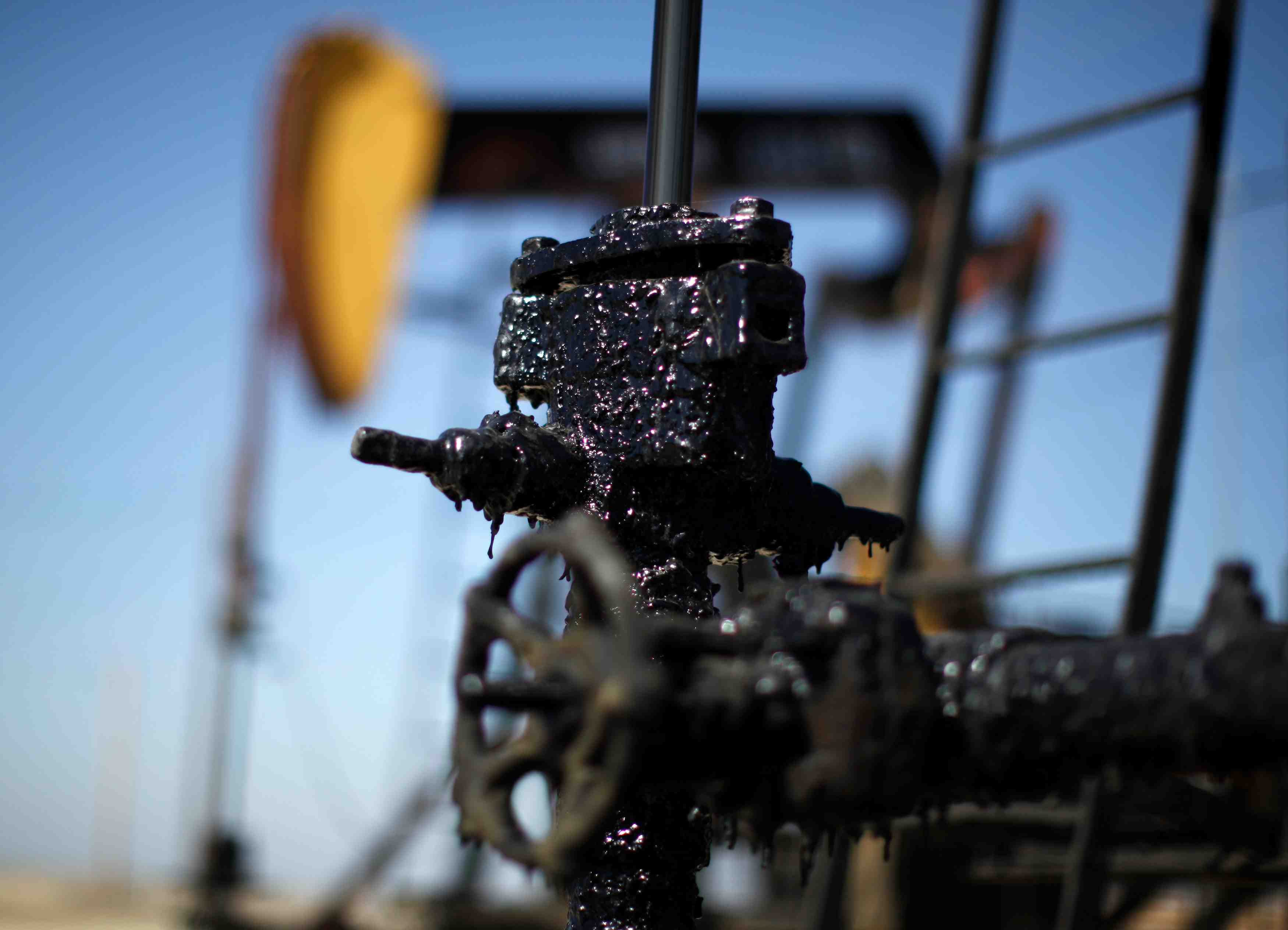 Pétrole, Etats-Unis, gaz, pumpjack, derrick, puits, pompe,