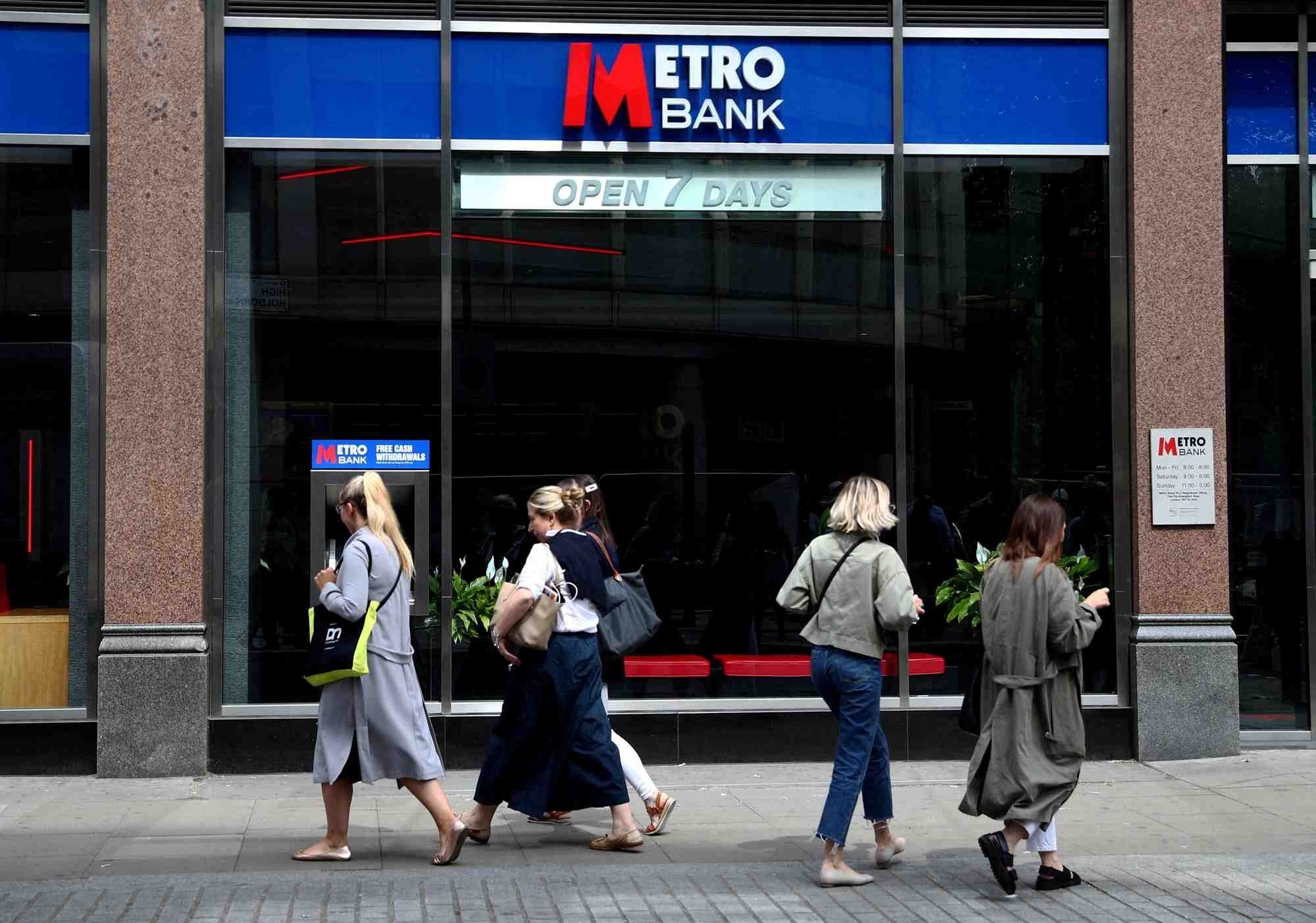 Une agence metro bank a londres