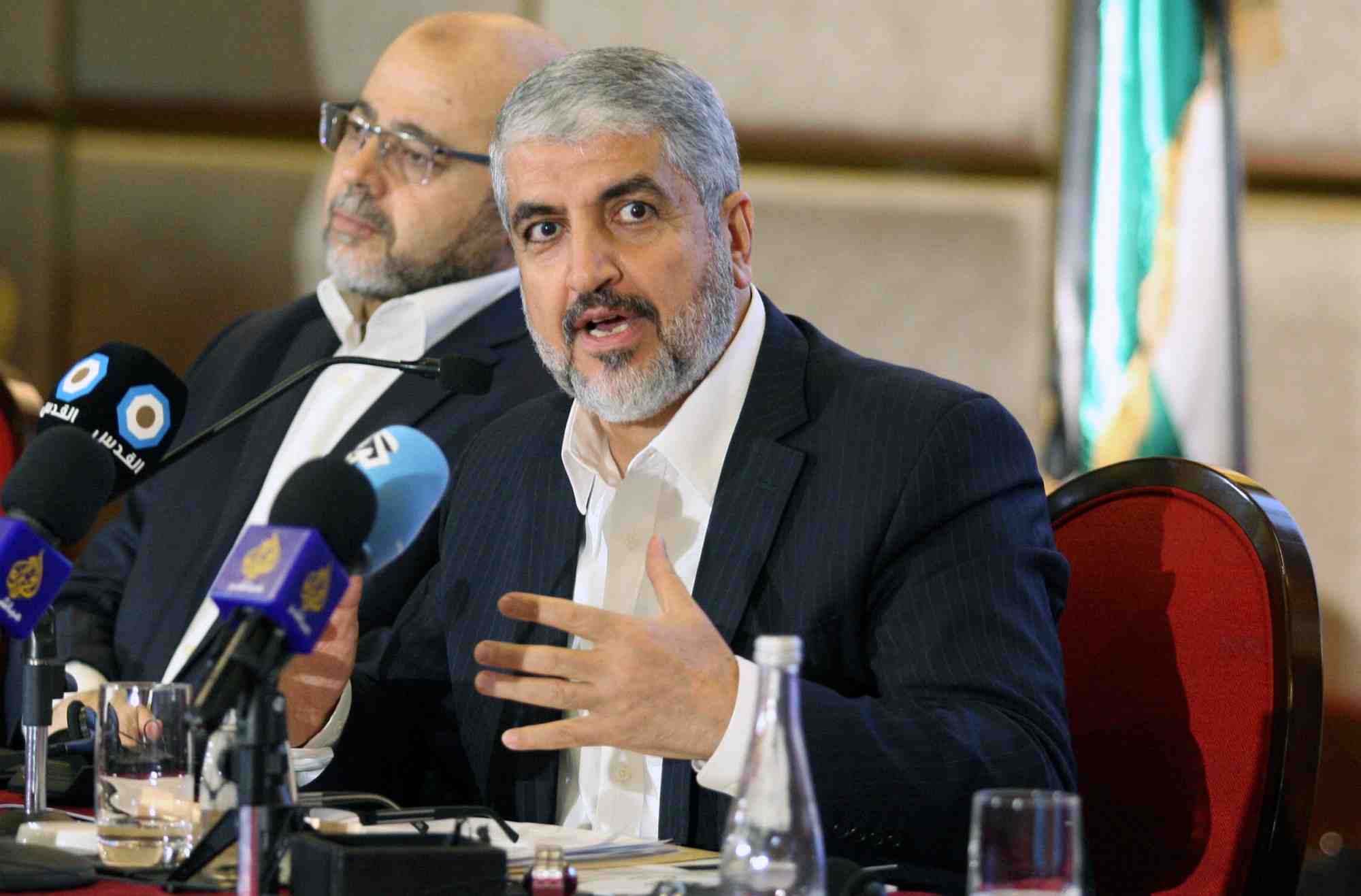 Le chef du hamas, khaled meshaal