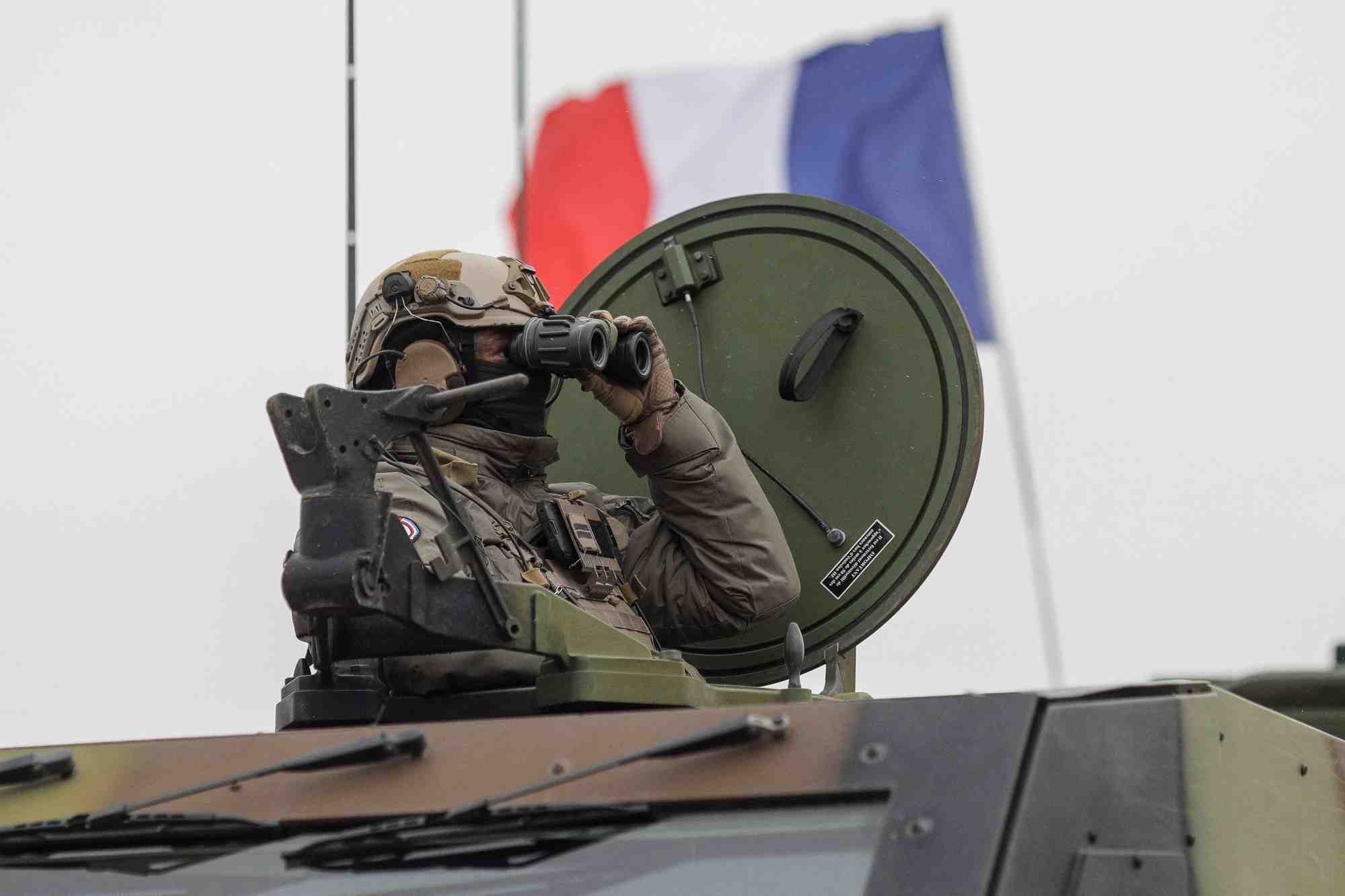 Un soldat francais lors d'un exercice