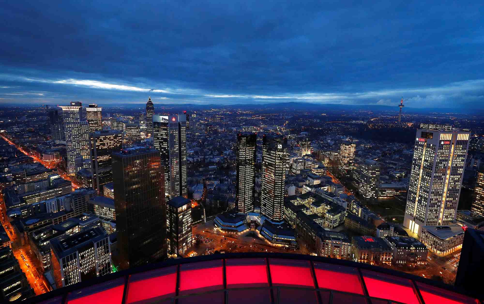 Le quartier financier a francfort