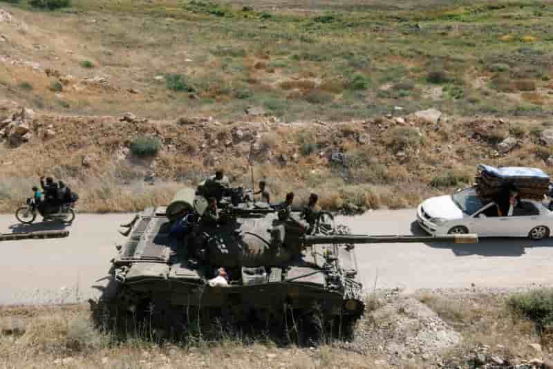 L'armee syrienne encercle totalement la ville de deraa