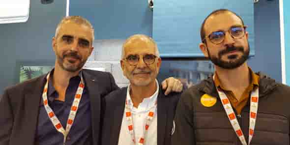 Oren, Alain et Jonathan Laloum, dirigeants de l'entreprise FHE (Perpignan)