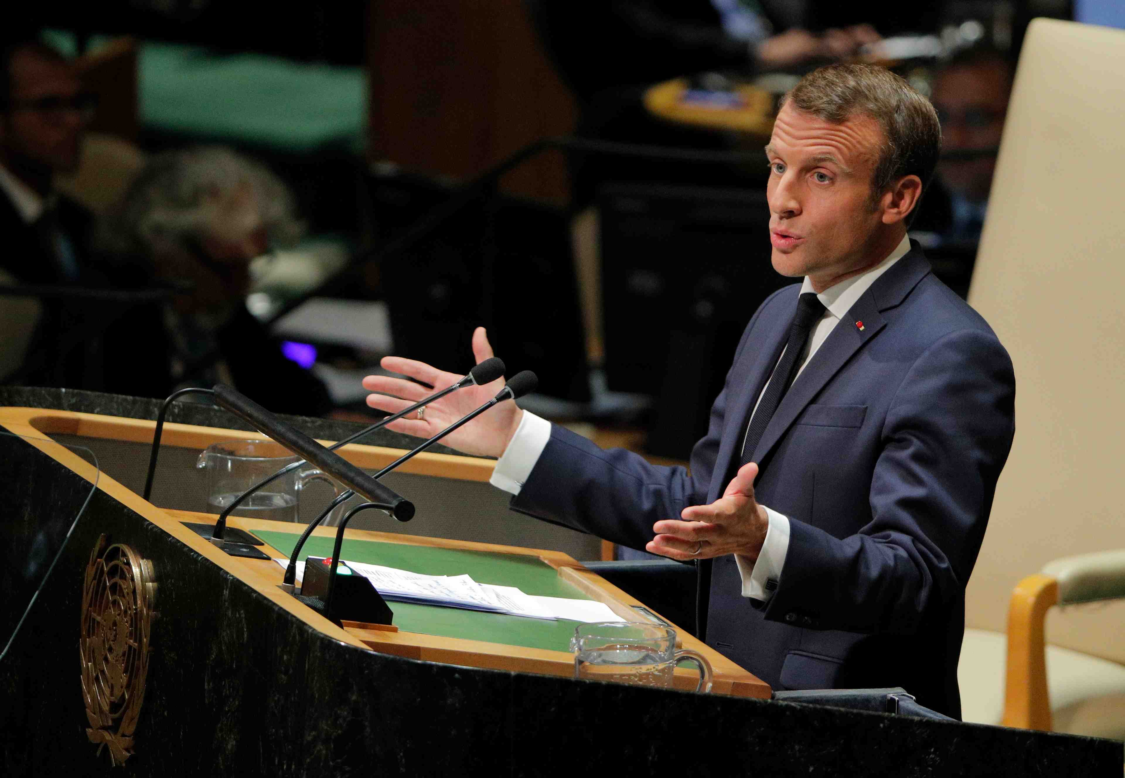 A l'onu, macron exhorte a la reprise des negociations sur l'iran