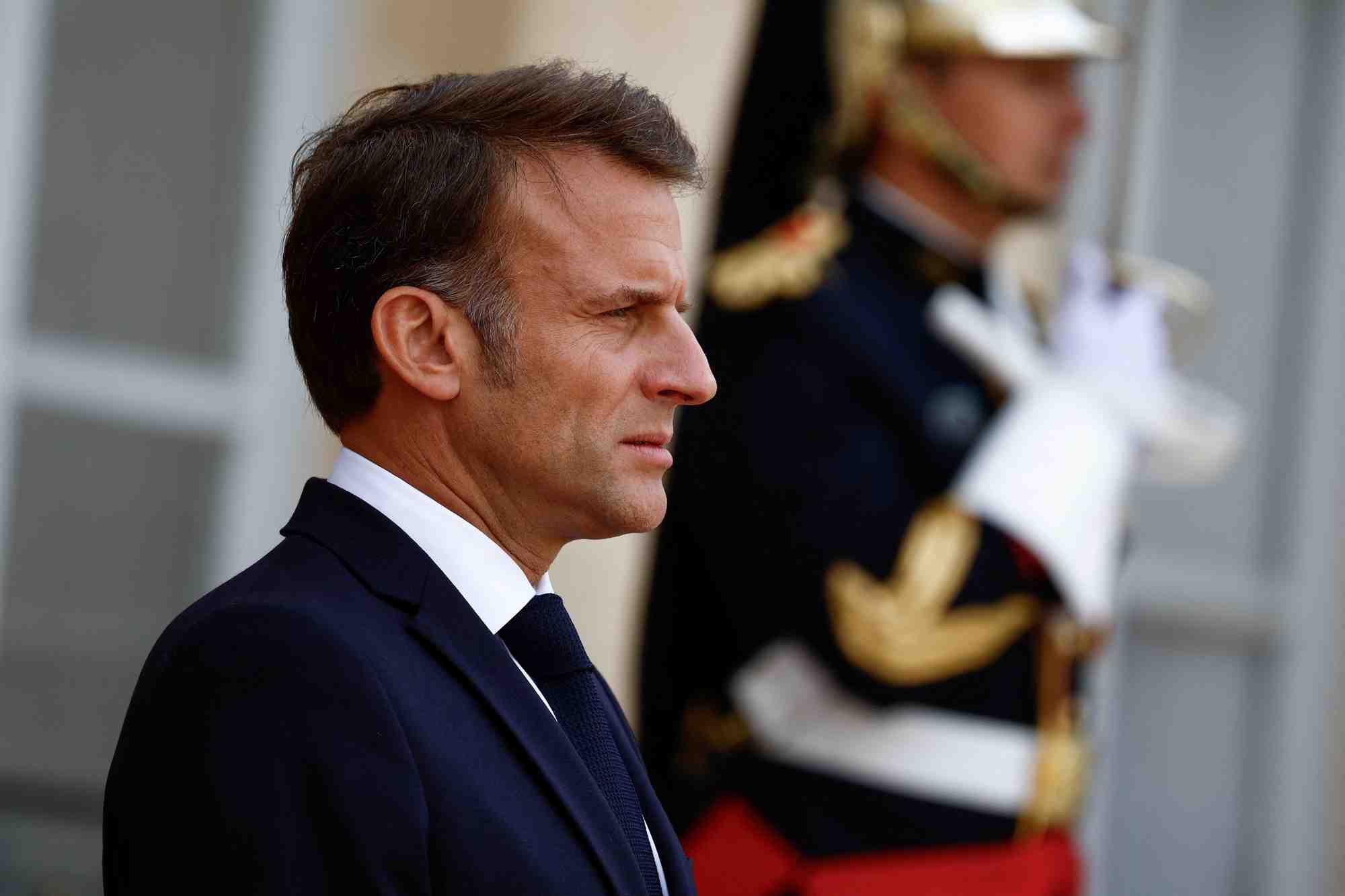 Le president francais emmanuel macron