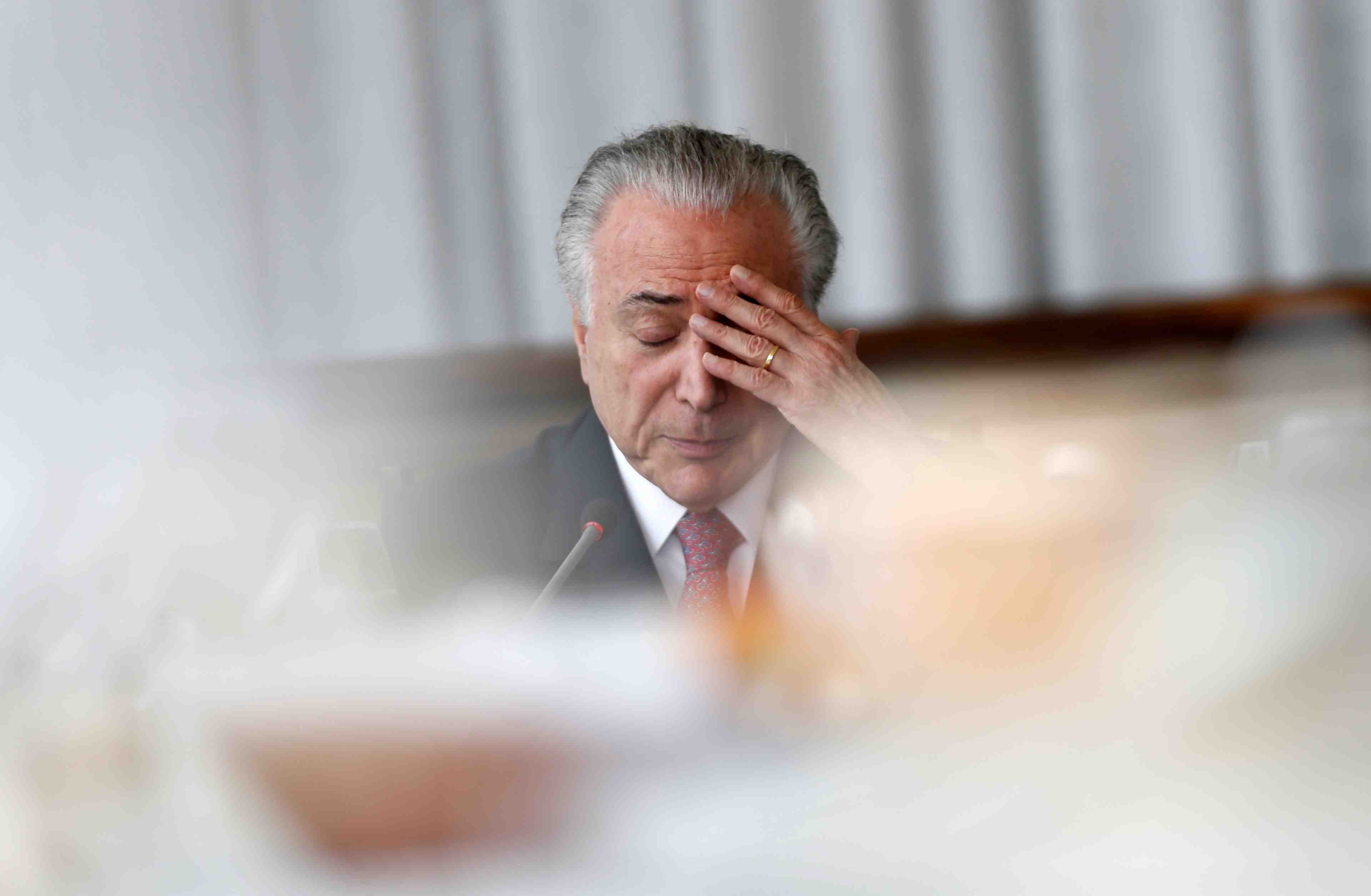 L'ex-president bresilien michel temer en etat d'arrestation