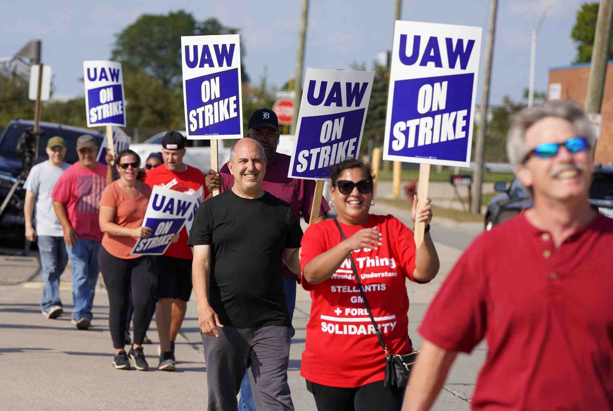 La greve de l'uaw a center line, michigan