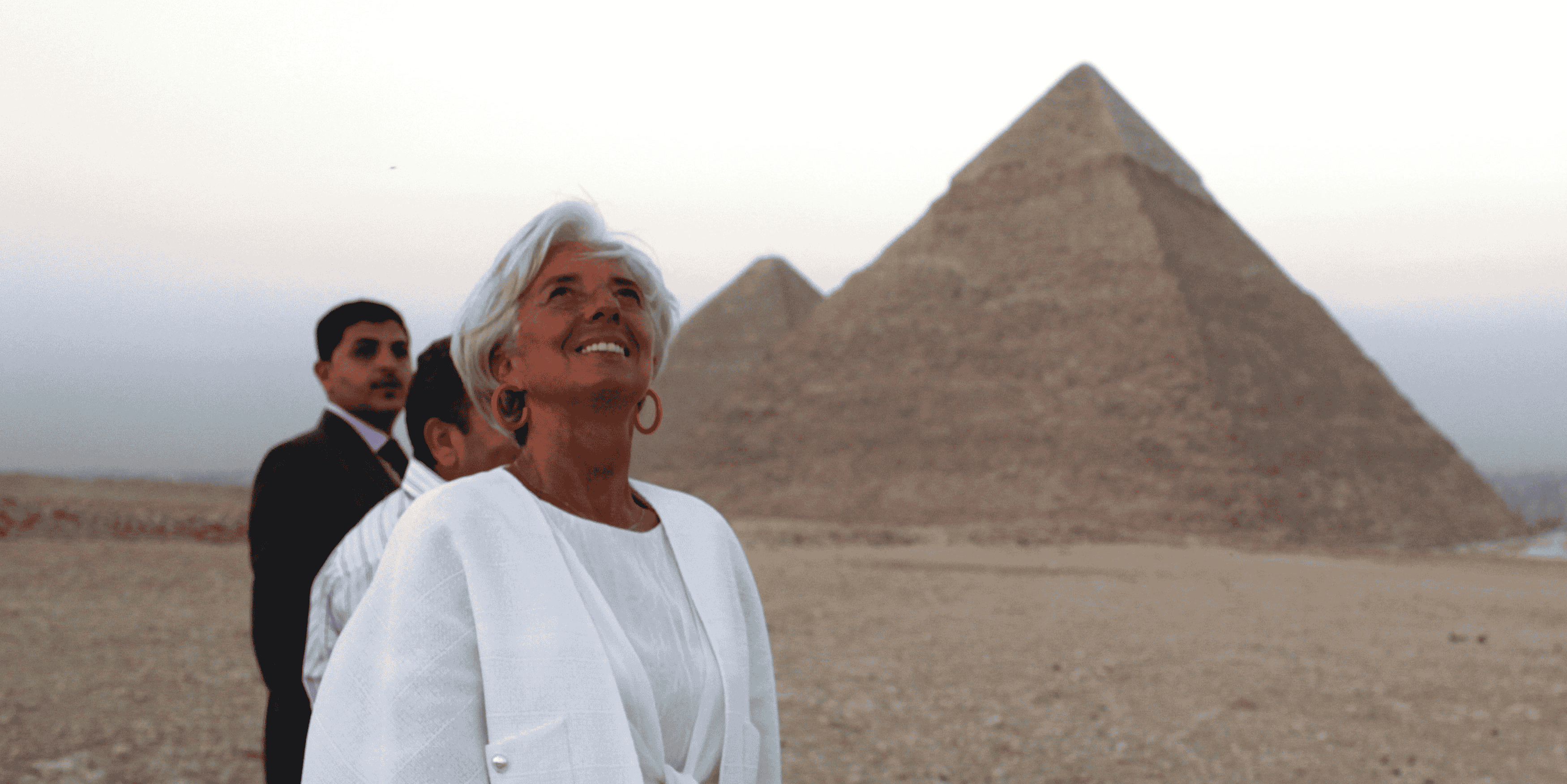 Christine Lagarde Egypte FMI pyramides