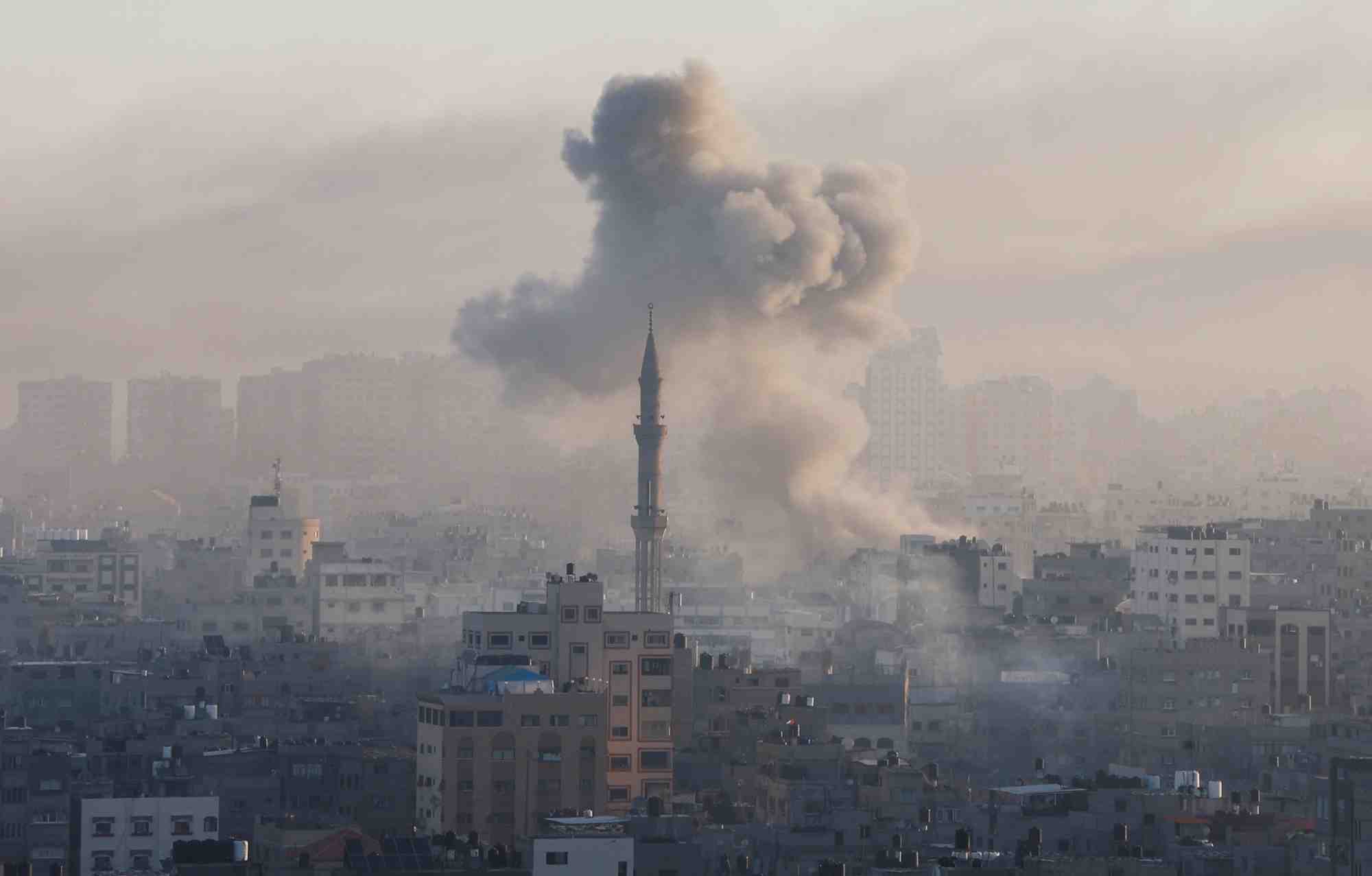 Conflit en cours entre israel et le groupe islamiste palestinien hamas, a gaza