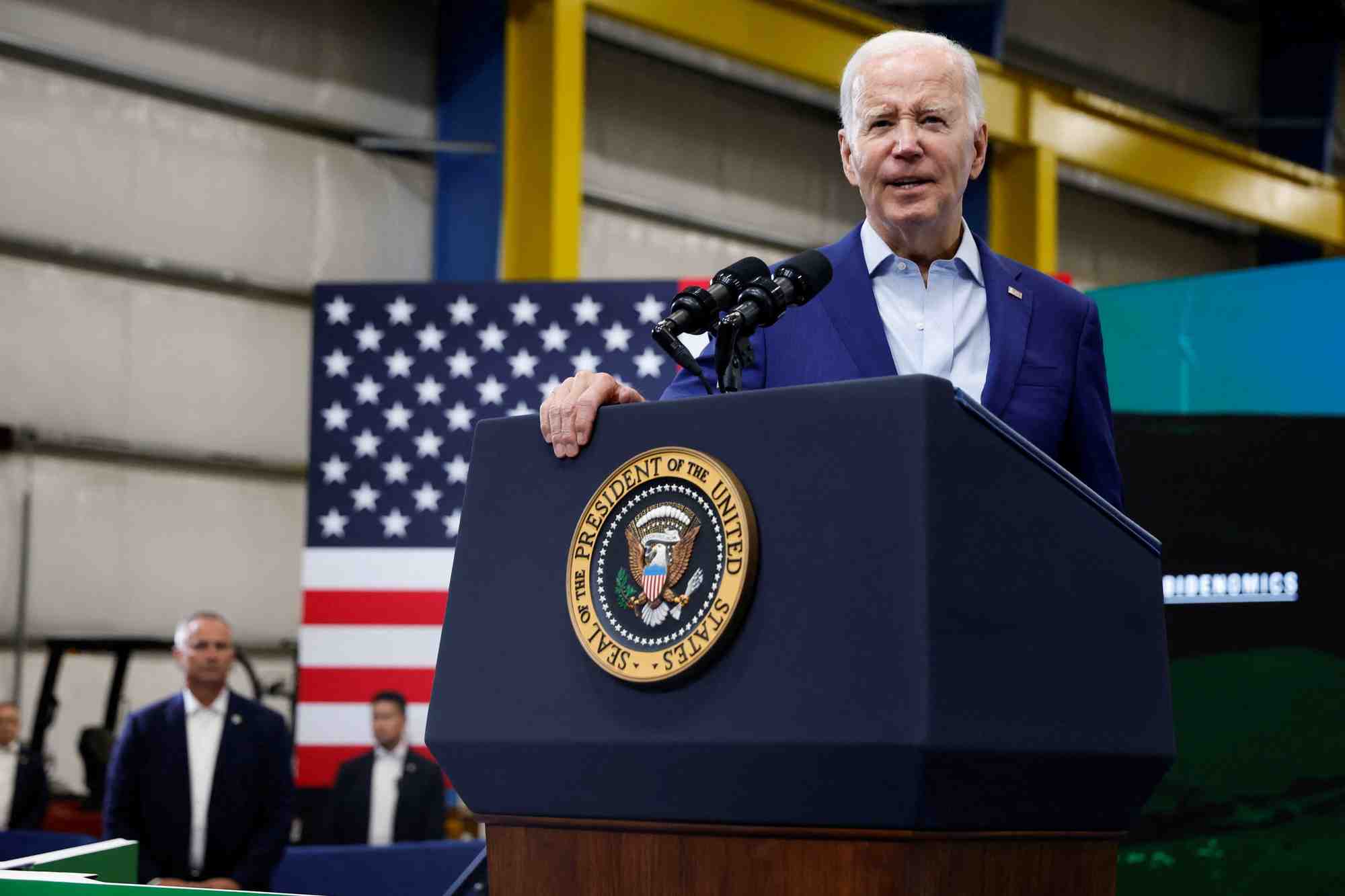 Le president americain joe biden au nouveau-mexique