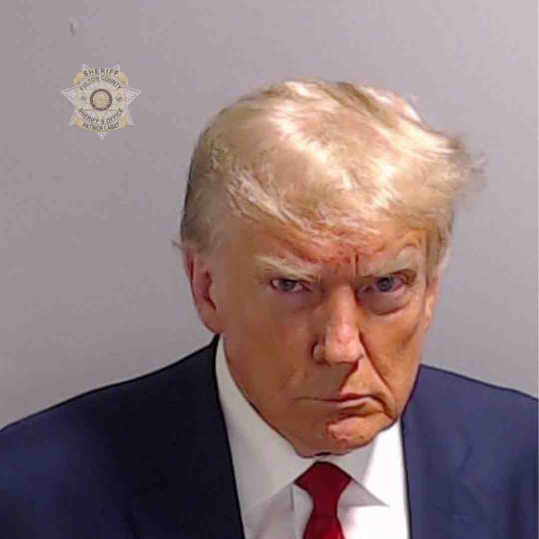 Photo d'identite judiciaire ("mug shot") de donald trump