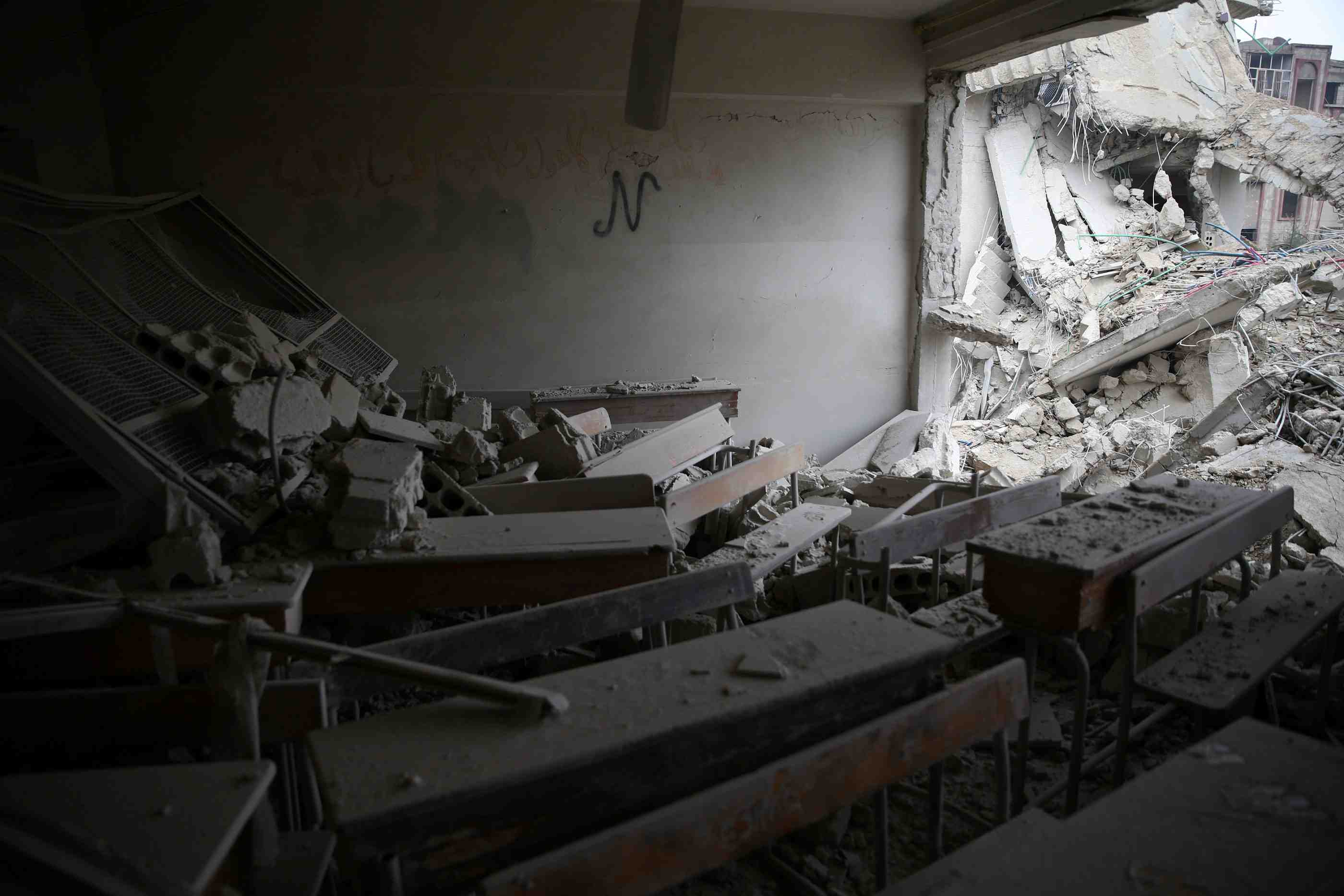 La ghouta orientale bombardee malgre la treve