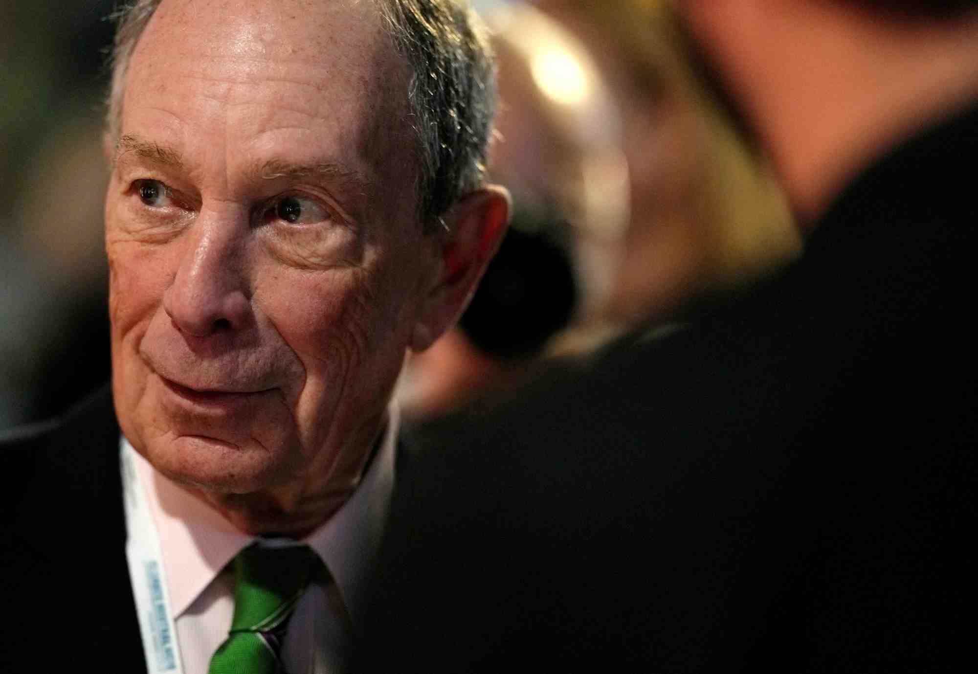 Michael bloomberg lors de la conference des nations unies sur les changements climatiques (cop26) a glasgow, en ecosse