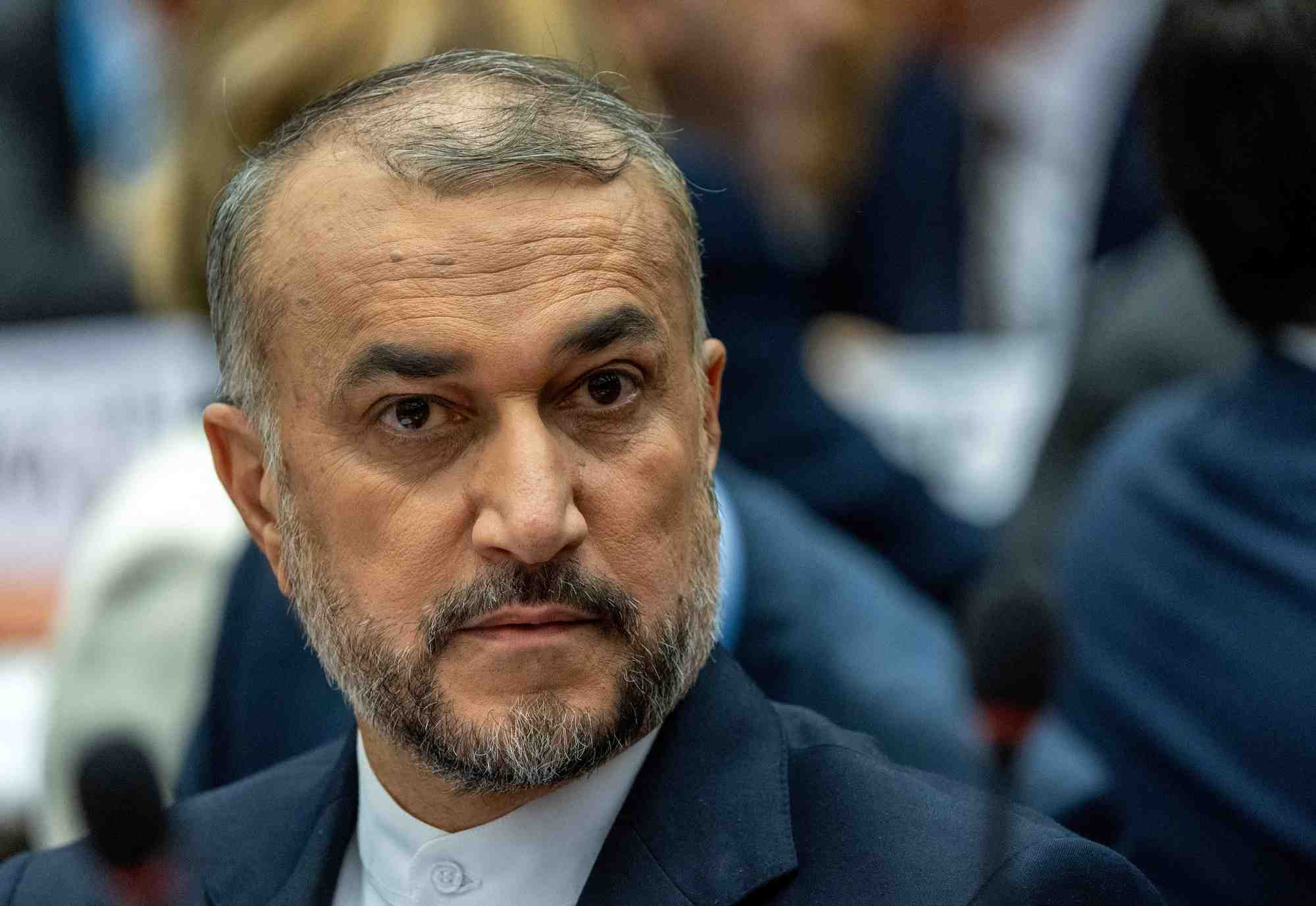 Le ministere iranien des affaires etrangeres, hossein amirabdollahian