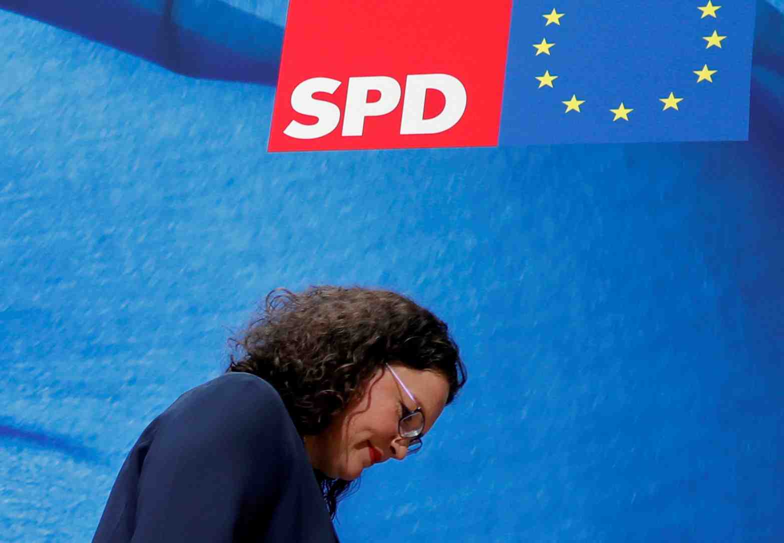Allemagne: la position de nahles a la tete du groupe spd fragilisee