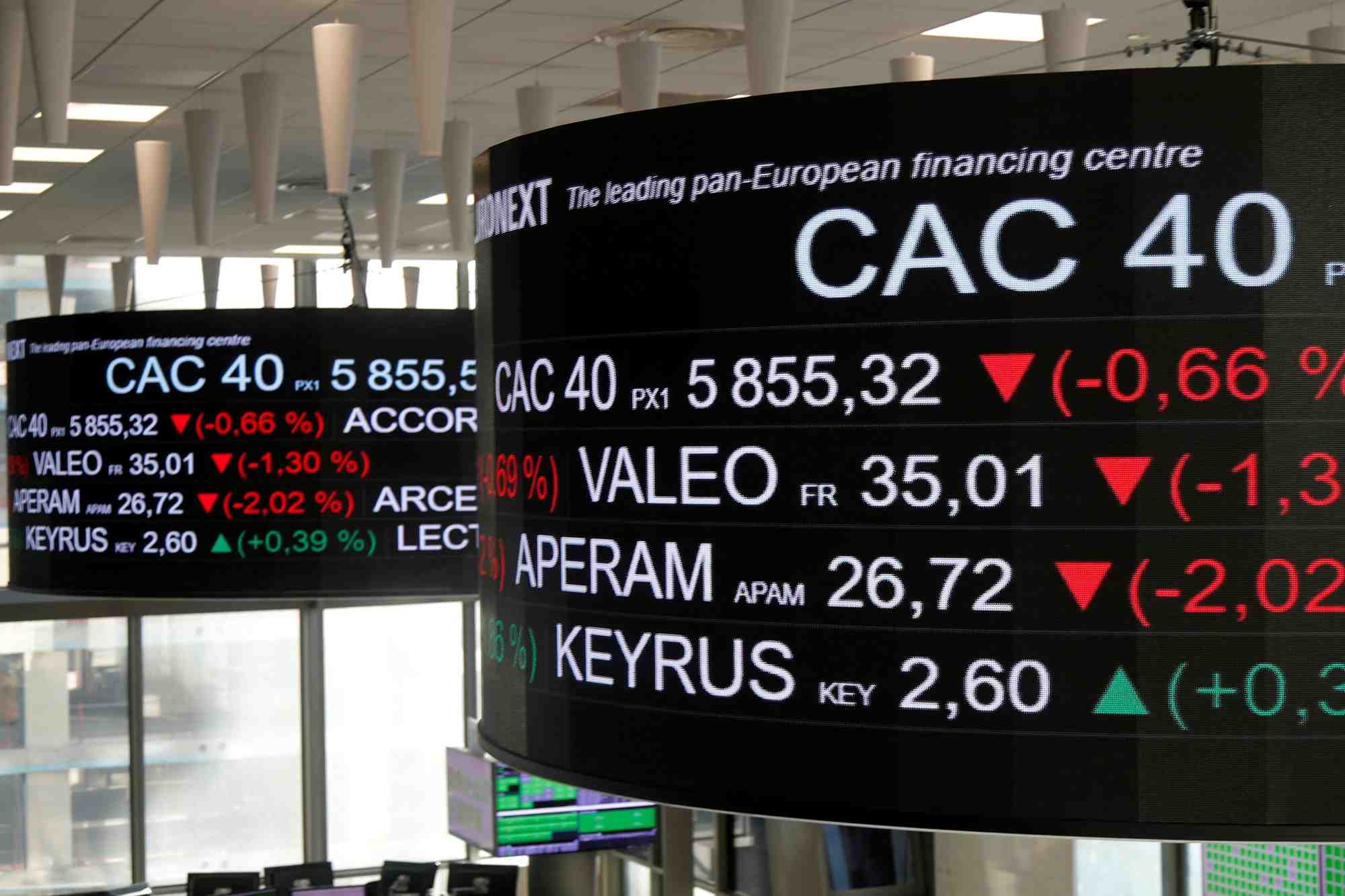 Siege d'euronext a paris, france