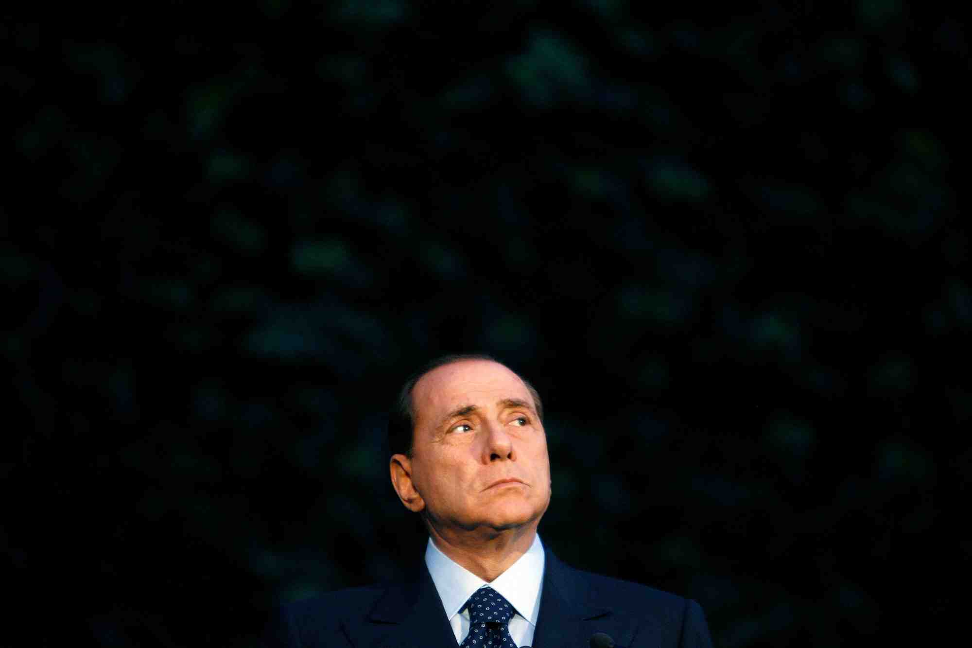 Photo d'archives de l'ancien president du conseil italien silvio berlusconi