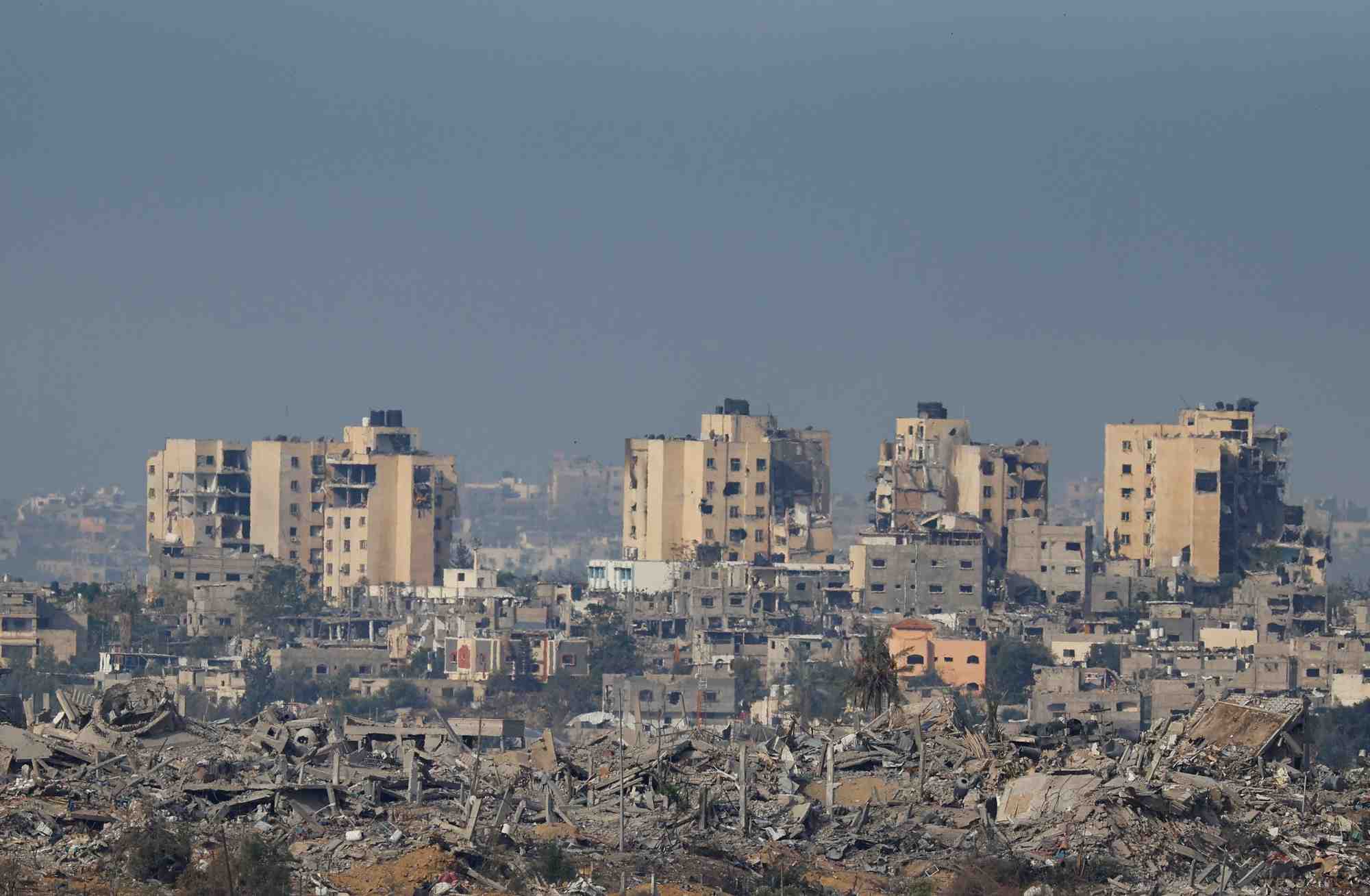 Immeubles detruits a gaza