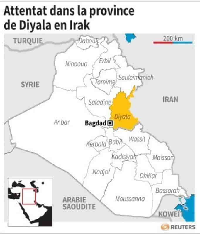 Attentat dans la province de diyala en irak