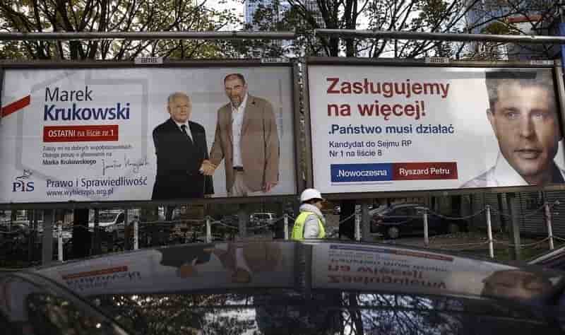 Les conservateurs du pis obtiennent 37,6% des suffrages aux legislatives en pologne