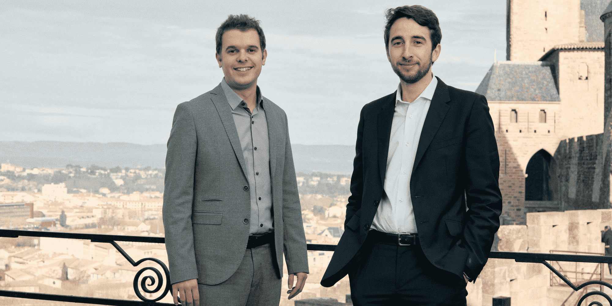 Etienne Garcia et Henzo Lefèvre, président et directeur du Festival du film politique de Carcassonne.