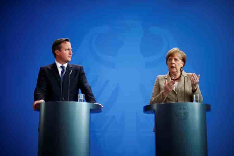 Angela merkel et david cameron vont travailler ensemble a la reforme de l'ue