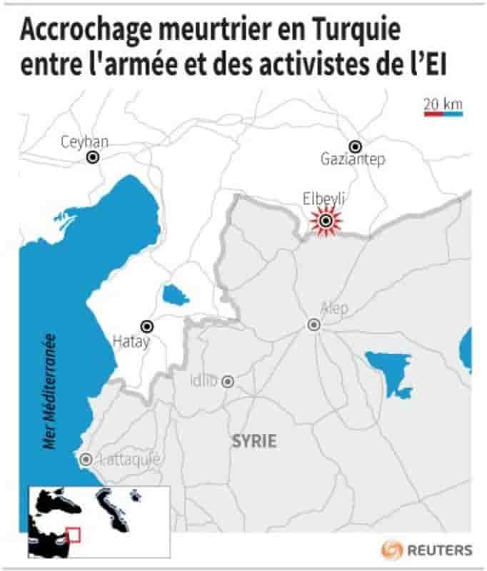Accrochage meurtrier en turquie entre l'armee et des activistes de l’ei