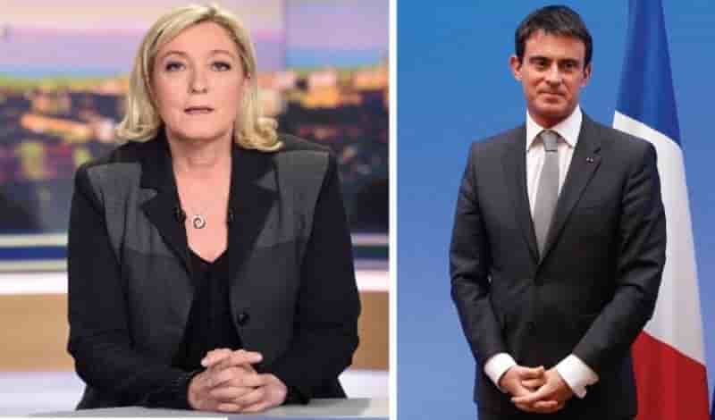 Marine le pen veut un debattre avec manuel valls avant les regionales