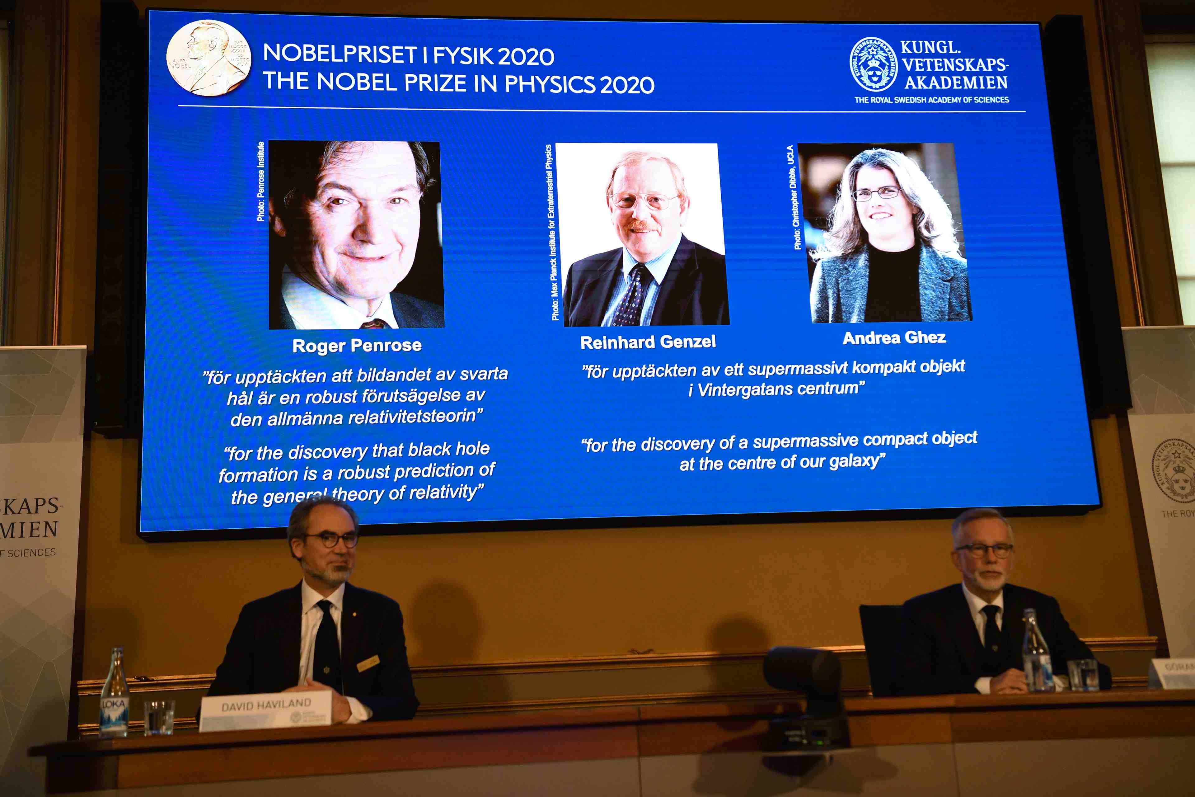 Le nobel de physique 2020 recompense des recherches sur les trous noirs