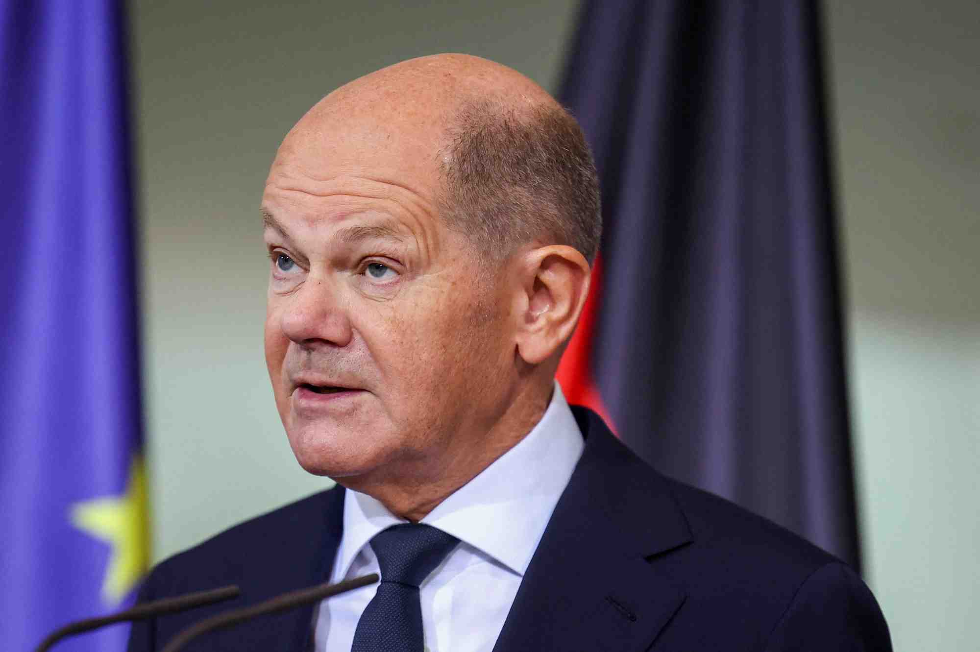 Le chancelier allemand olaf scholz