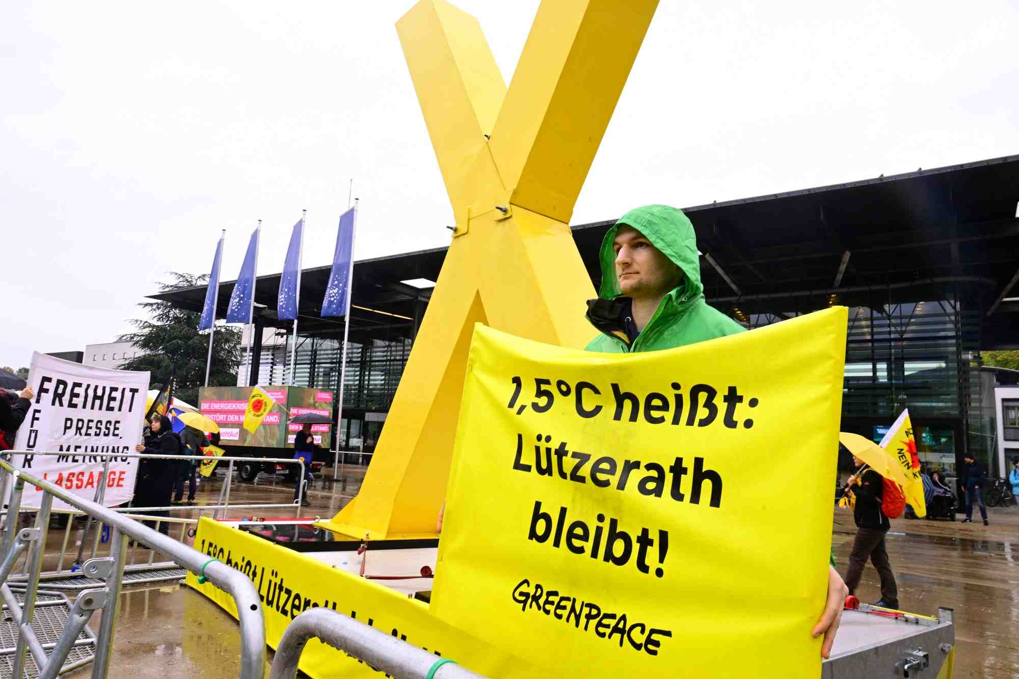 Photo d'archives : le parti des verts en allemagne tient une convention federale