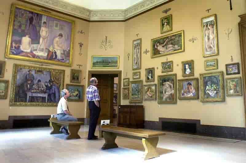 Deux croquis de cezanne decouverts au dos de toiles appartenant a la fondation barnes en pennsylvanie