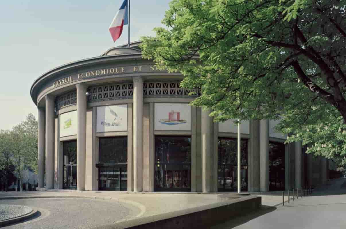 Le Palais d'Iena où siège le conseil économique, social et environnemental.